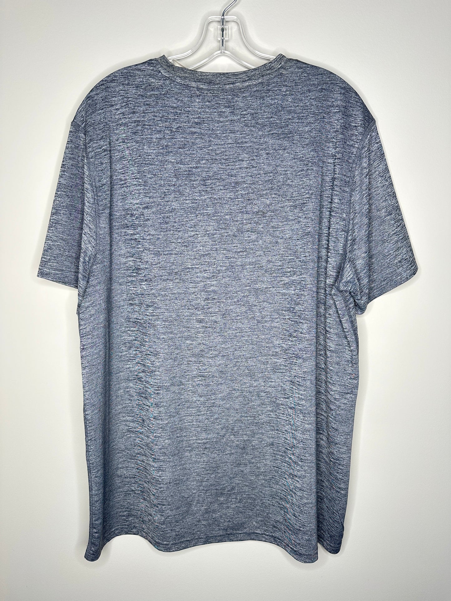 Jockey Men's Size XL Gray Heather V-Neck Performance Tee, EUC
