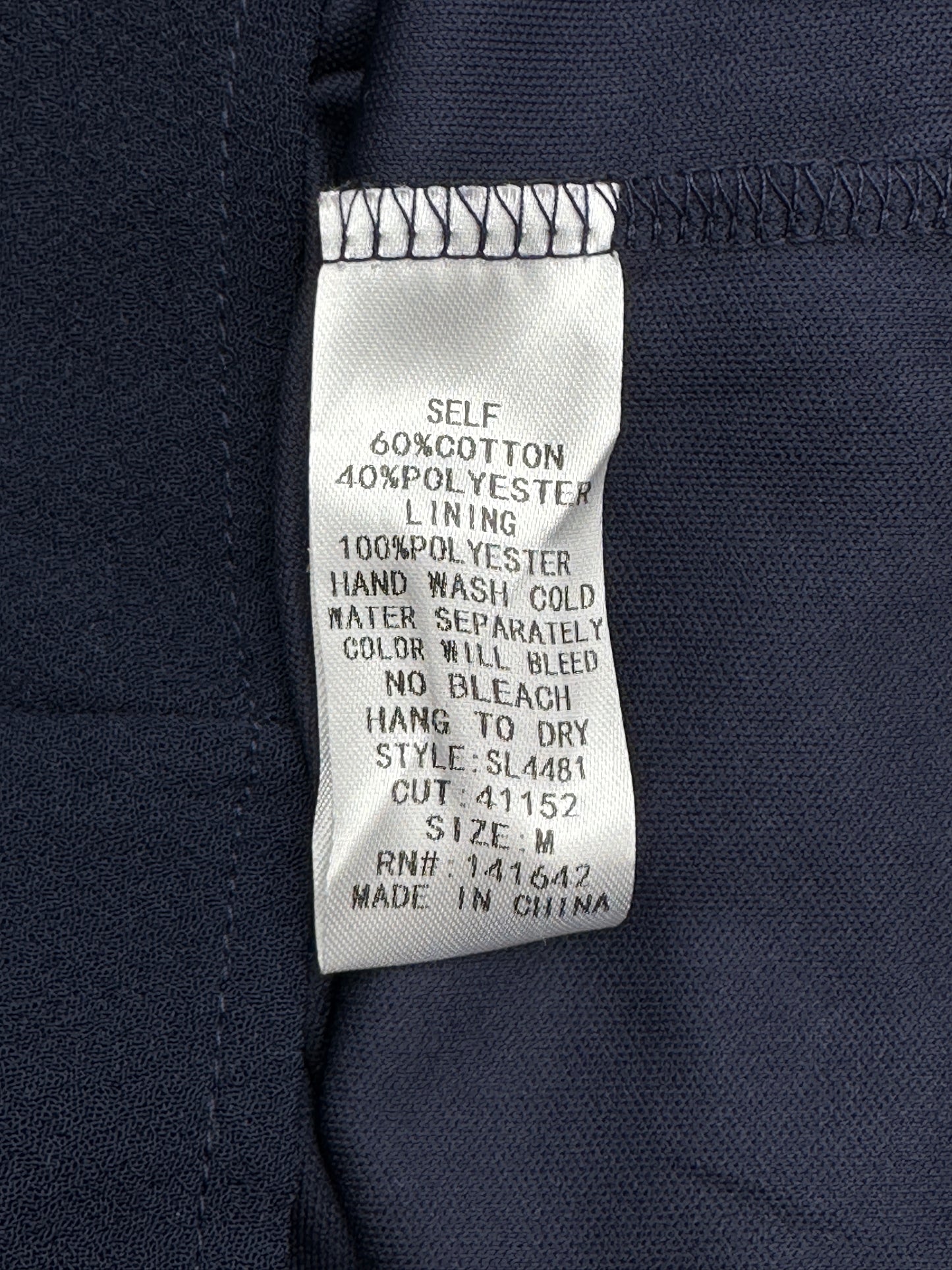 She + Sky Size M Navy Blue Flutter Sleeve Dress