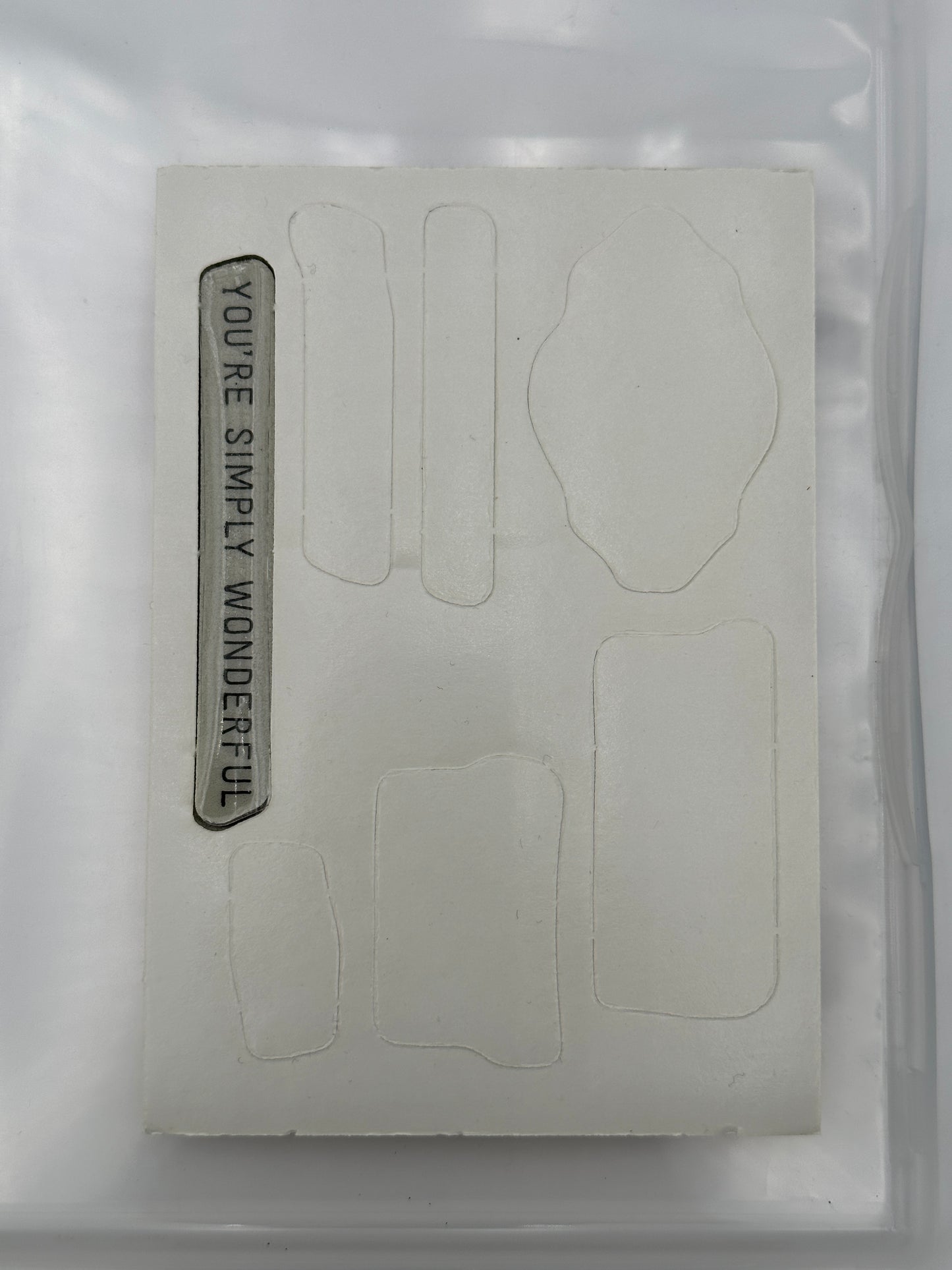 Stampin' Up! Simply Wonderful Cling Stamp Set, EUC - retired