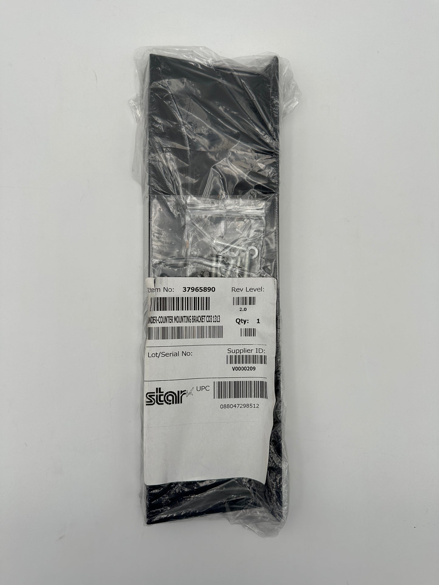 Star Micronics Black Metal Under-Counter Mounting Bracket CD3-1313, new