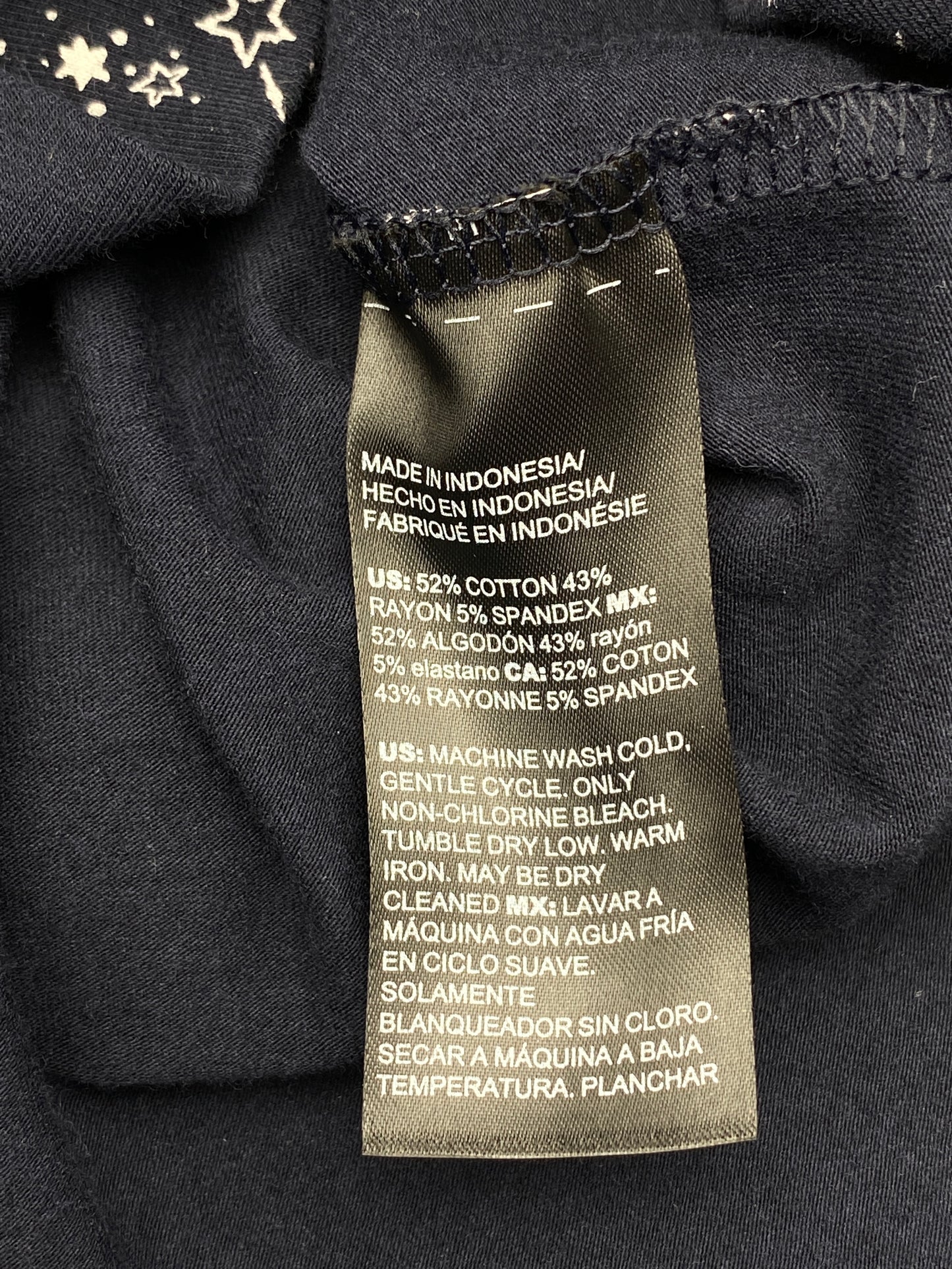 Chico’s Zenergy Size 0 (XS 4/6) Navy Blue Long Sleeve Top w/Reversible Zip Up Vest