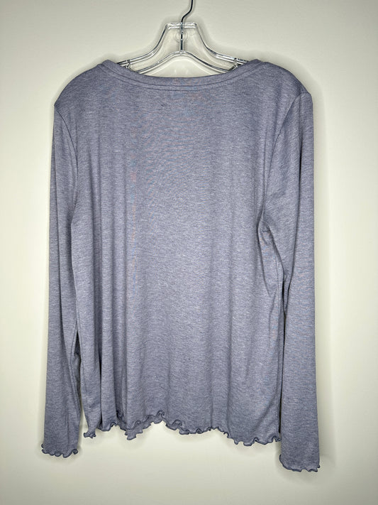 LC Lauren Conrad Intimates Size L Gray Long Sleeve Top