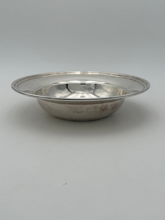 Reed & Barton Silver-Plated Round Shallow Bowl with Smooth Edge
