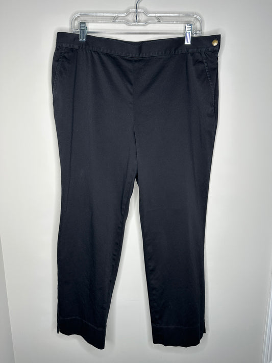 Lauren Ralph Lauren Size 14P Black Capris Capri Pants