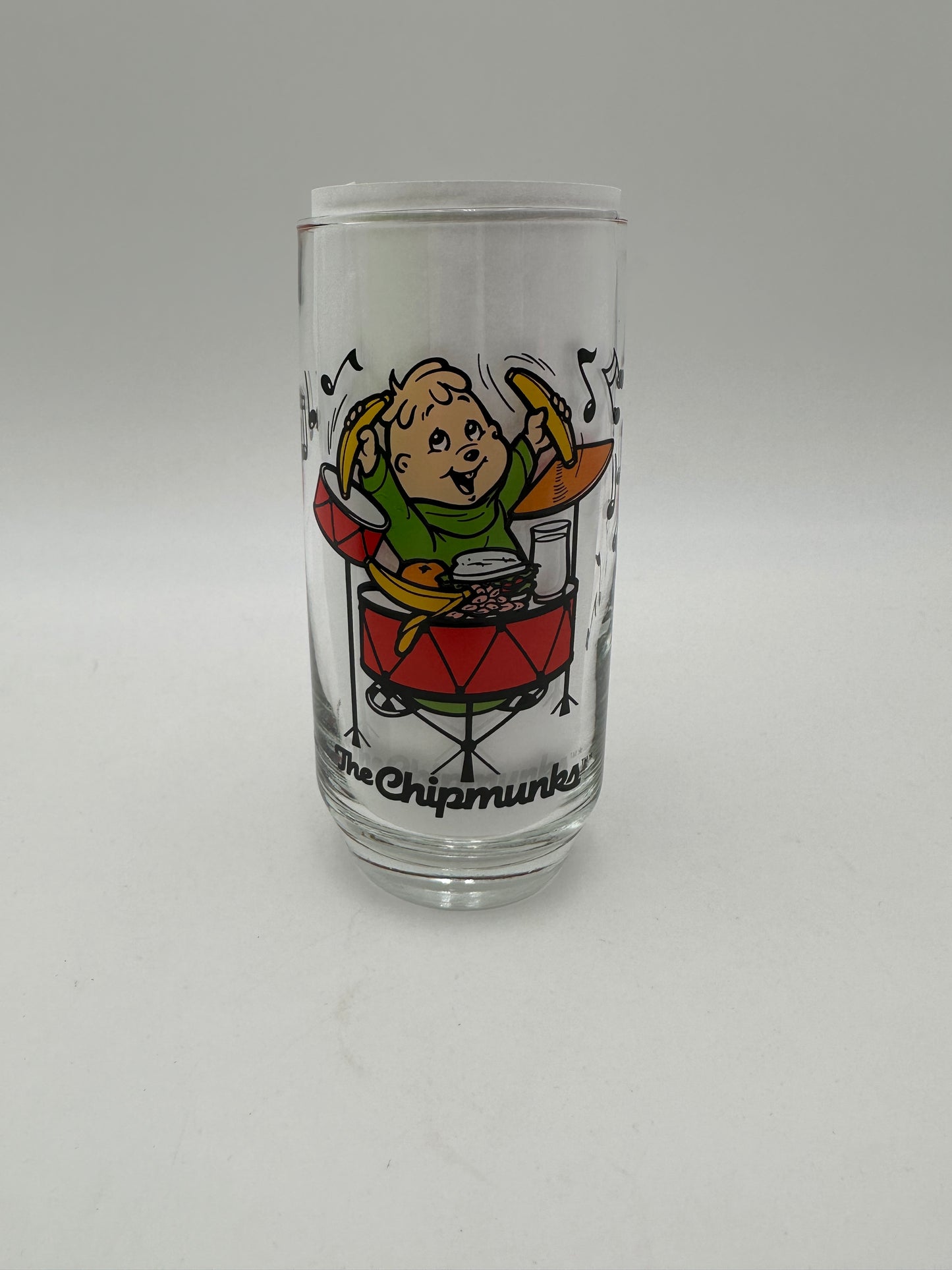 Bagdasarian Theodore of Alvin & The Chipmunks Hardees Promotional Glass, Vintage
