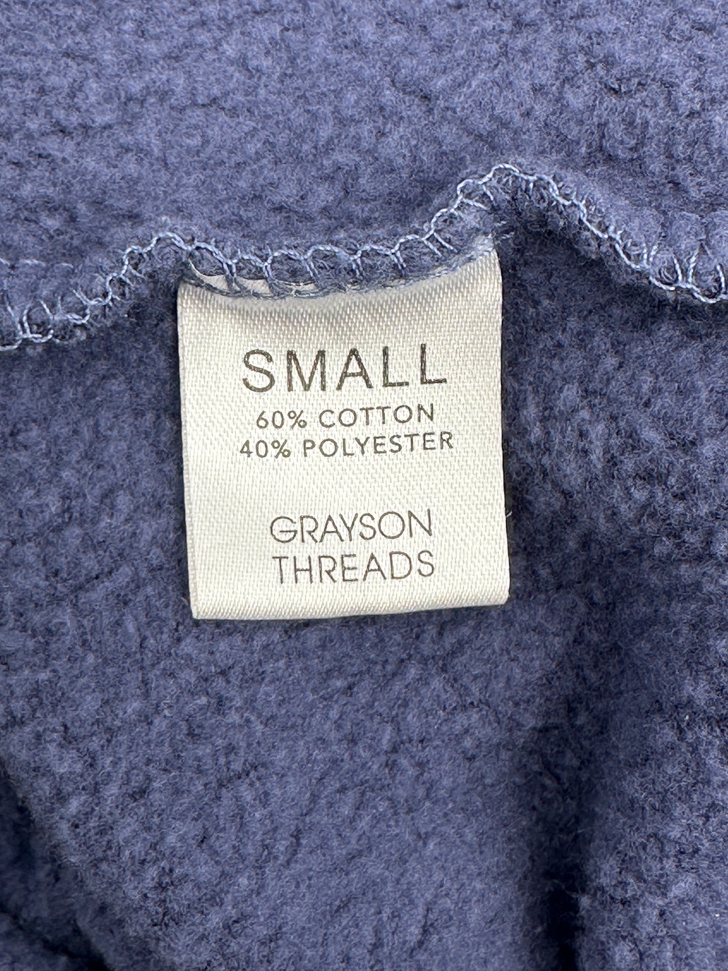 Grayson/Threads Size S Blue "USA" Fleece Top Sweatshirt