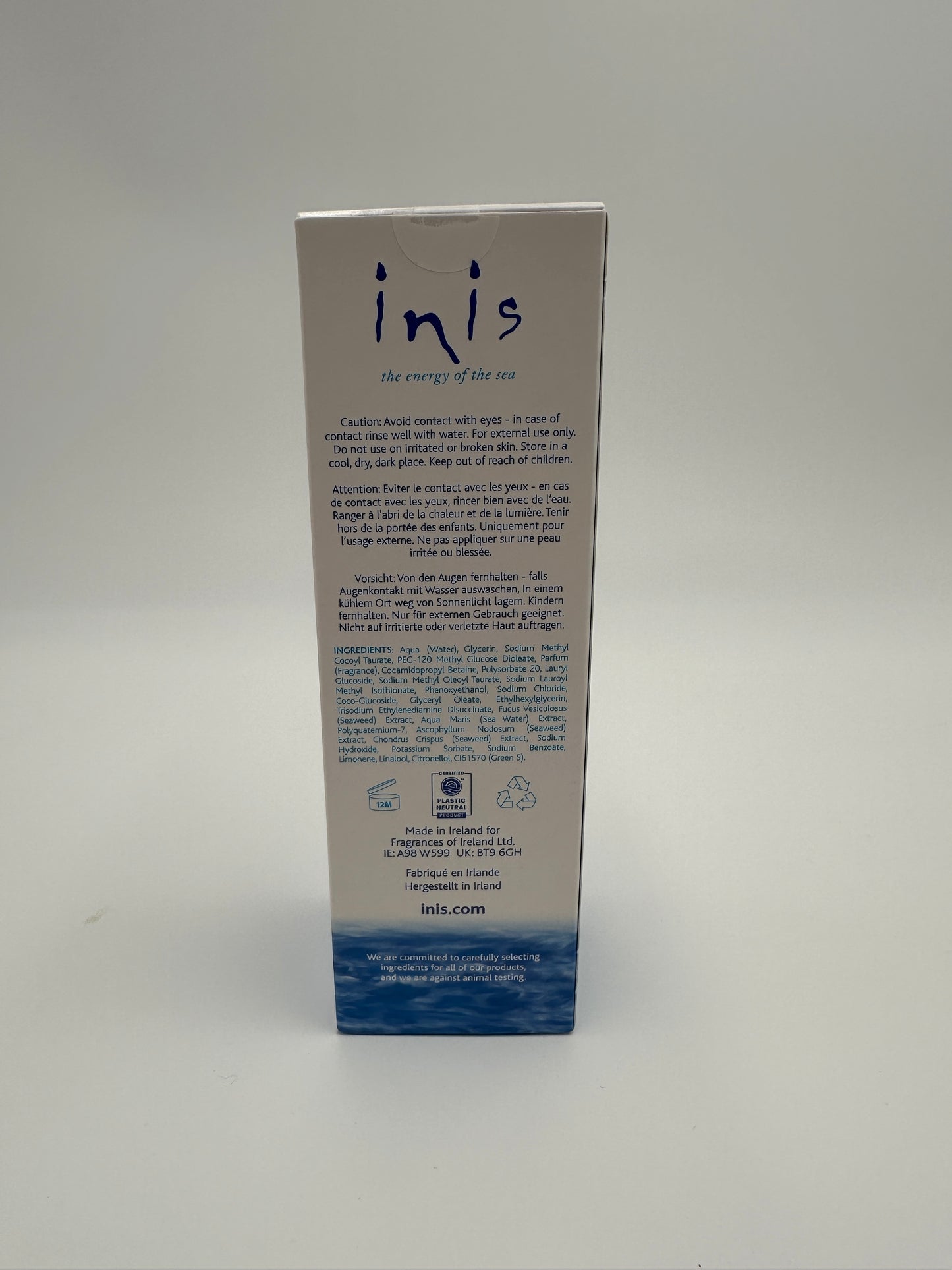 Inis Refreshing Bath & Shower Gel, new in box