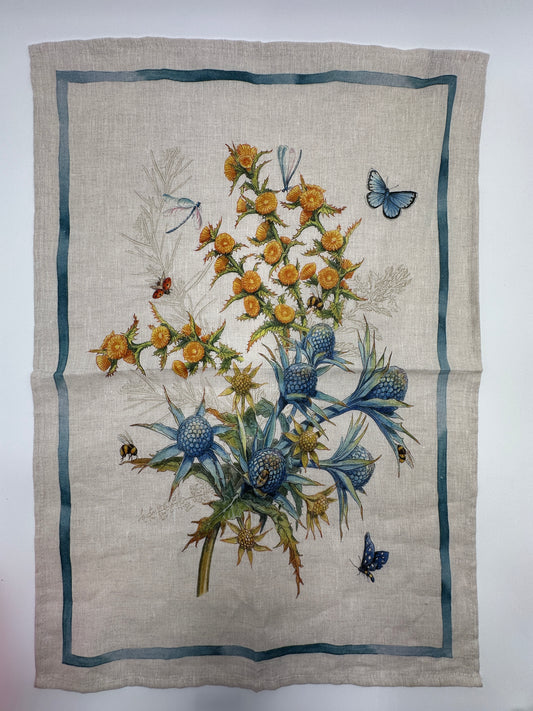 Tessitura Toscana Telerie Cynar Blu Kitchen Towel, new