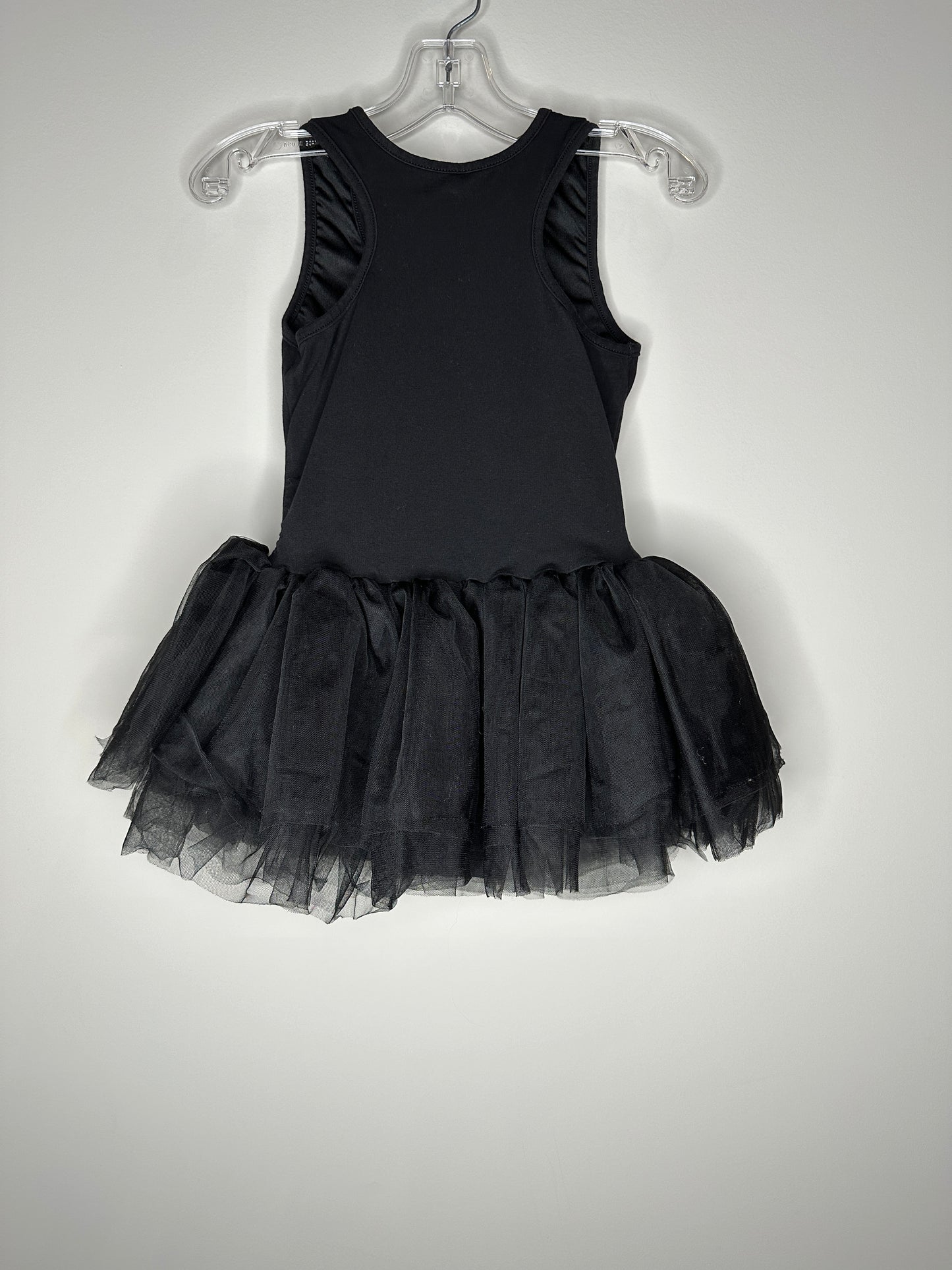 Girls' Approx. Size 5T Black Pull-On Tutu Ballet Leotard Dance Dress Dance Costume