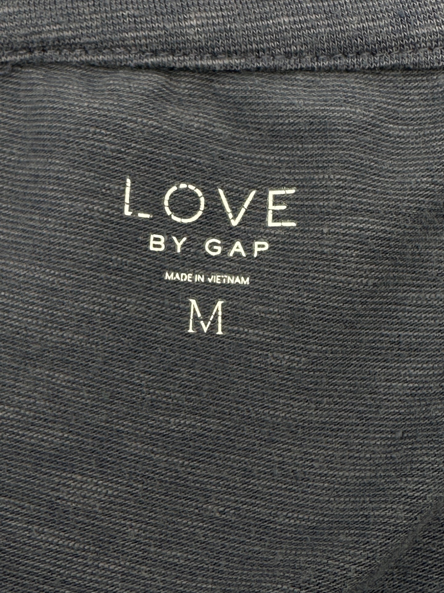 LOVE by GAP Size M Blue Long Sleeve "Nap" Top