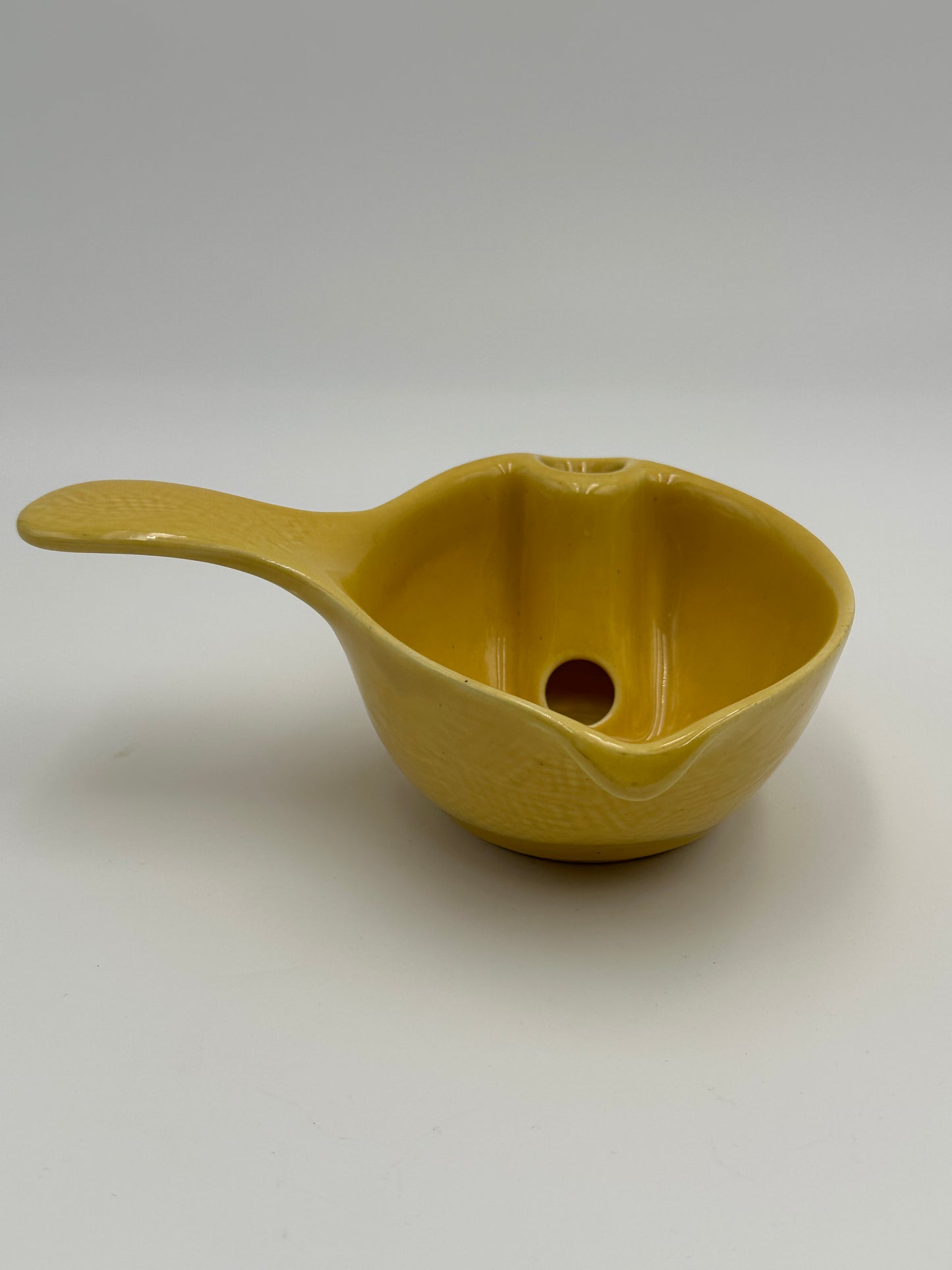 Cardinal China Co Yellow Vintage Ceramic Gravy Boat / Fat Separator