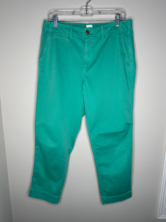 Gap Size 10 Green Straight Khaki Pants