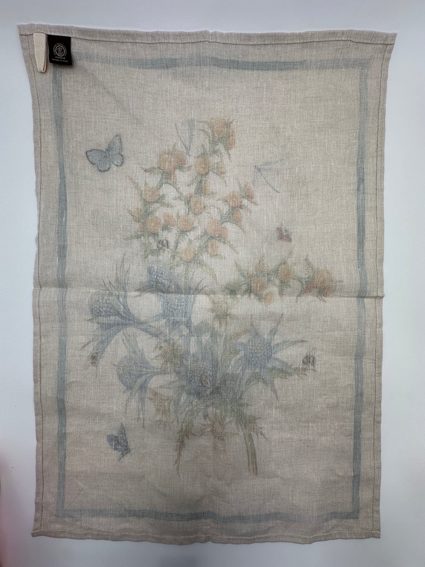 Tessitura Toscana Telerie Cynar Blu Kitchen Towel, new