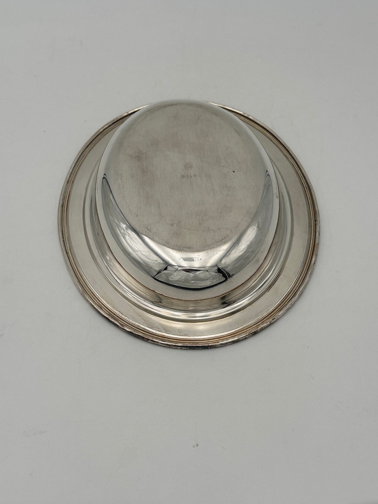 Armor Silver-Plated Shallow Oval Bowl
