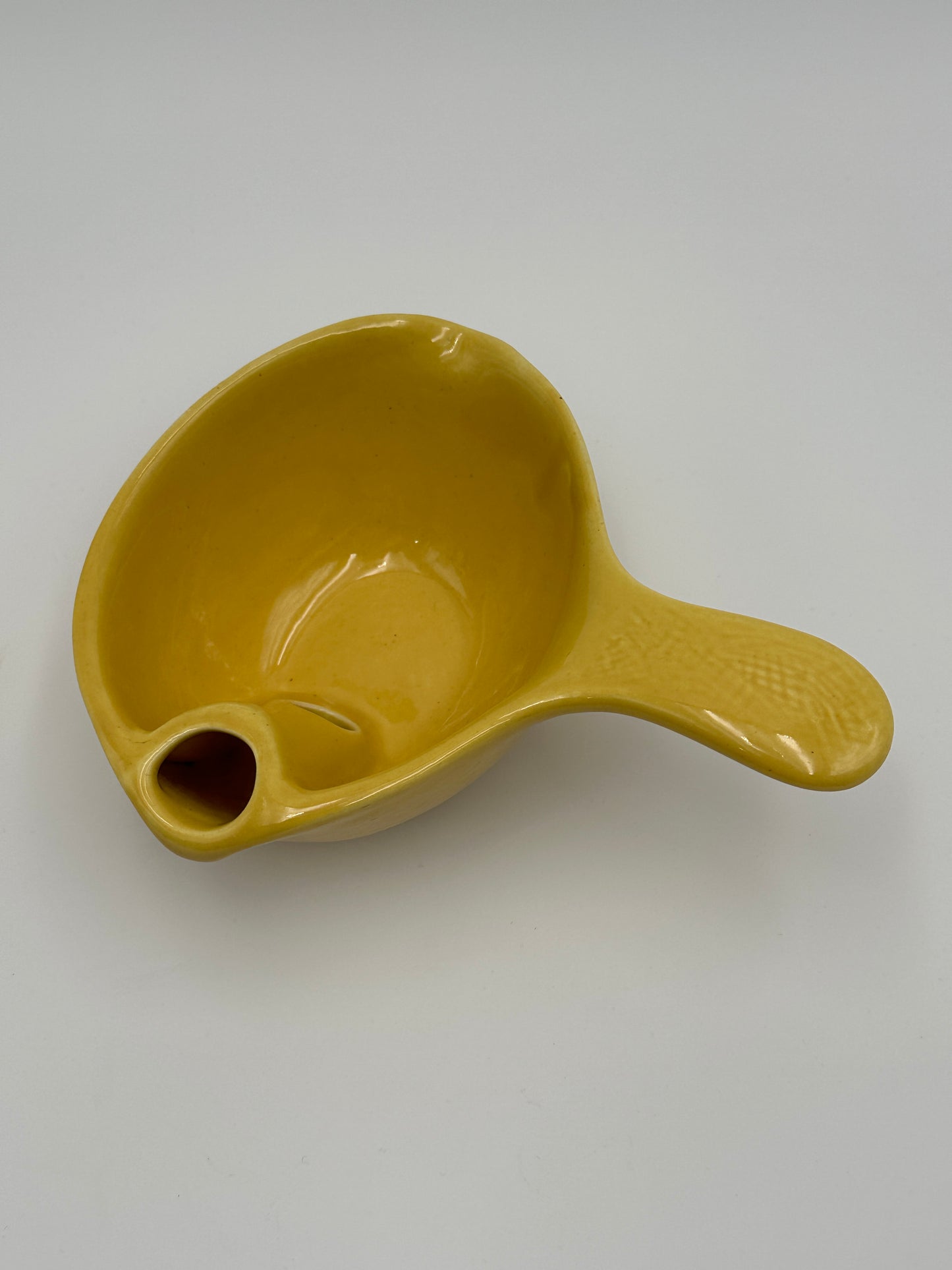Cardinal China Co Yellow Vintage Ceramic Gravy Boat / Fat Separator