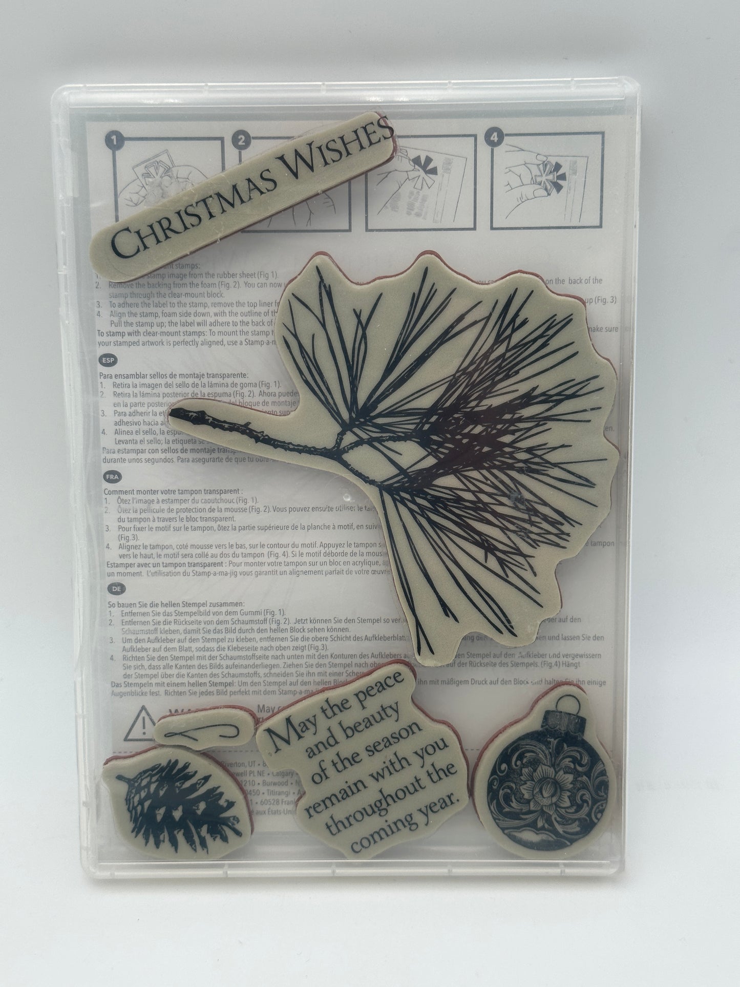 Stampin' Up! Ornamental Pine Cling Stamp Set, retired