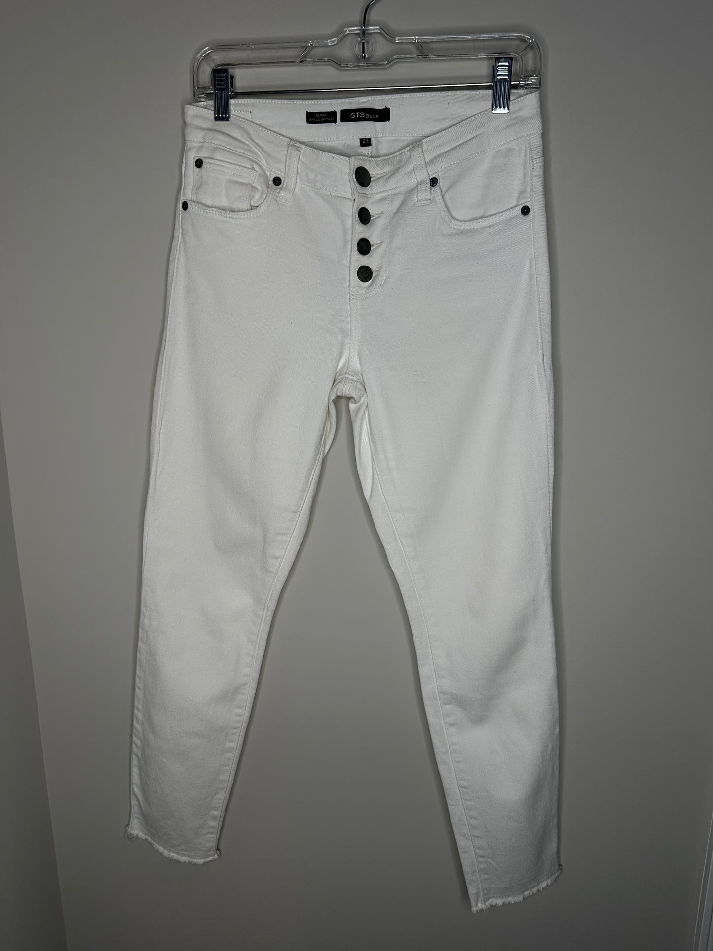 STS Blue Size 27 White Emma Ankle Skinny Jeans Pants