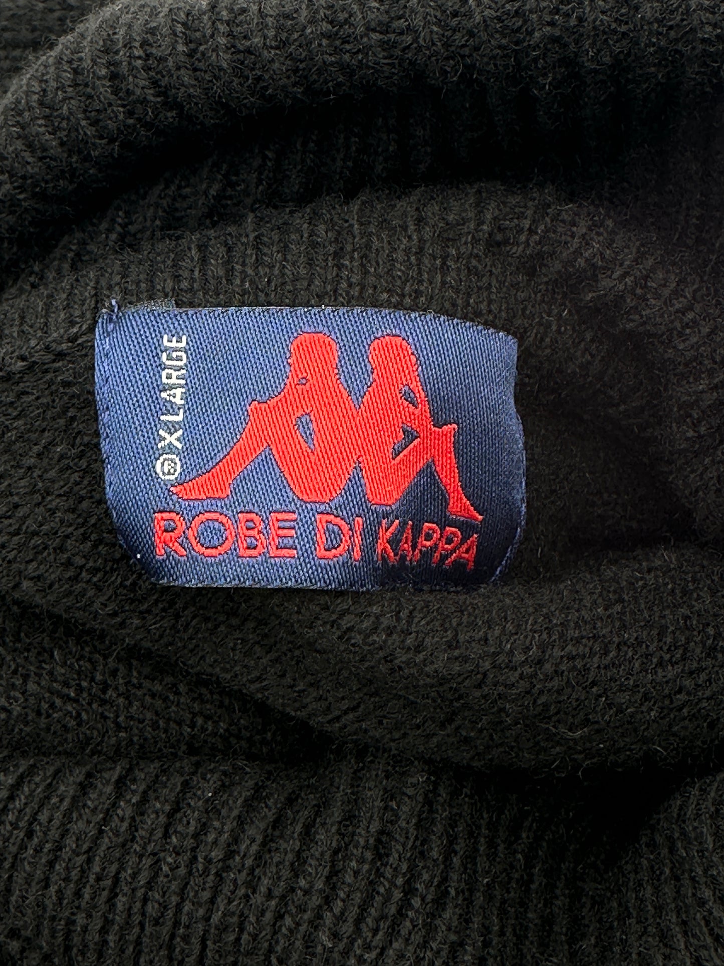 Robe Di Kappa Size XL Black Lambs Wool Turtleneck Sweater