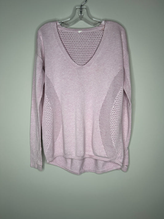 Lululemon Size S (no tag-please see meas.) Light Pink Still Movement Sweater