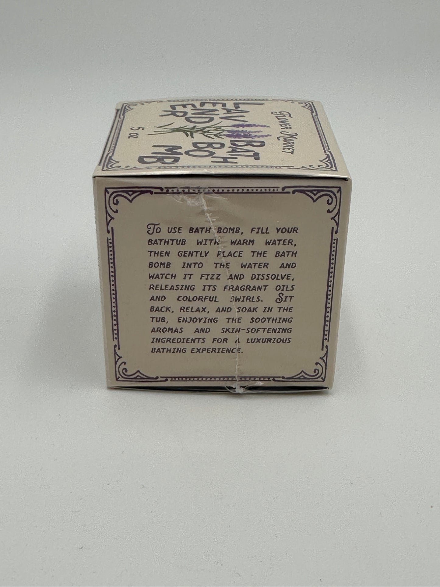 Flower Market Co. Lavender Bath Bomb, new in box