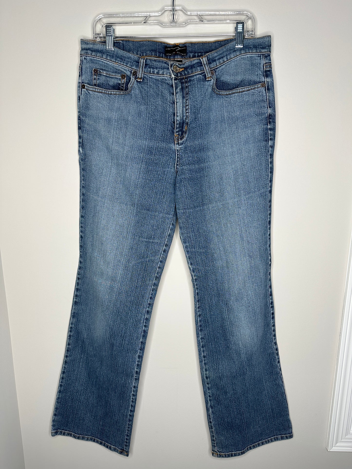 New York & Company Size 12 Blue Light/Medium Wash Straight Leg Jeans