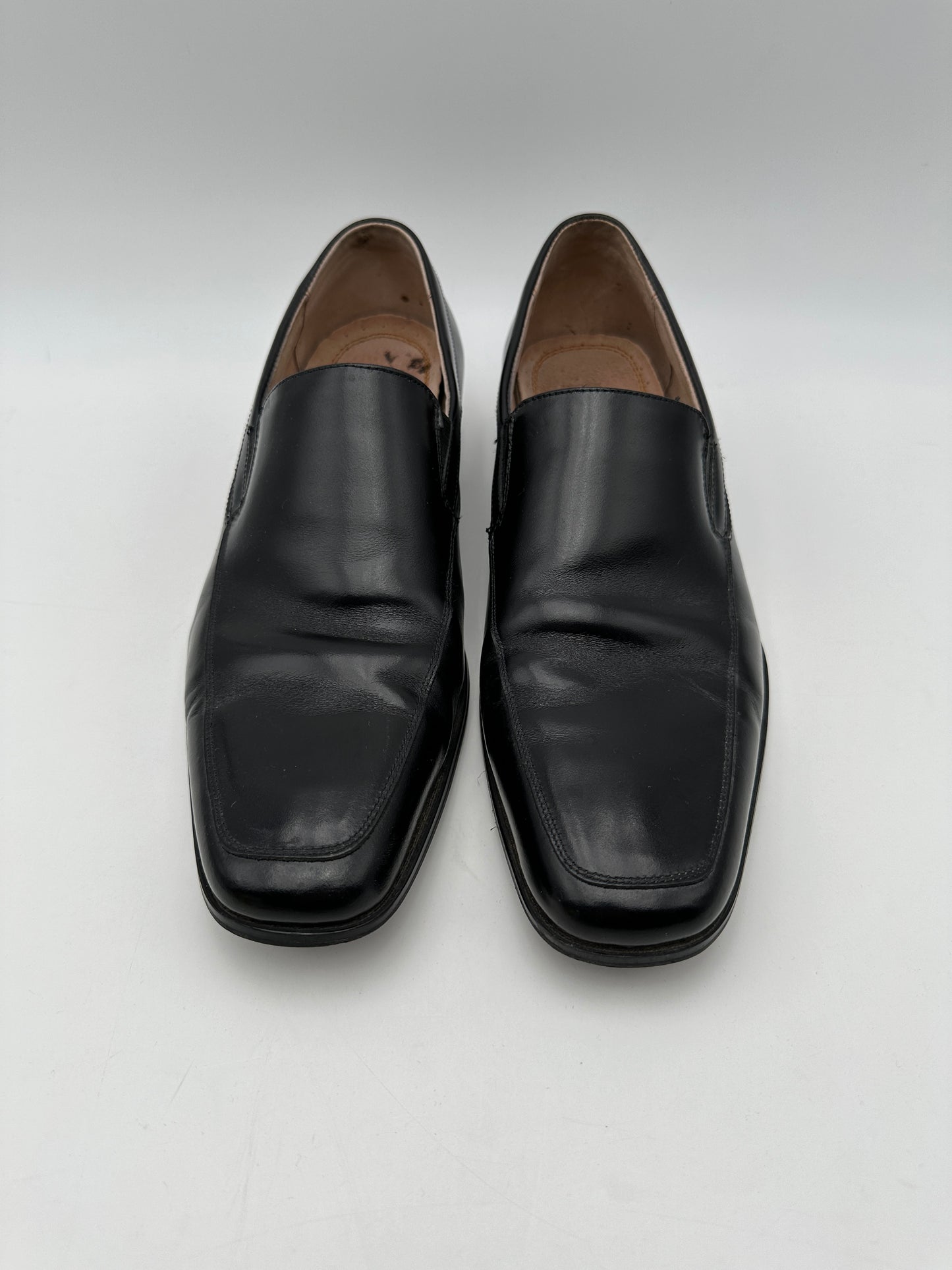 Stacy Adams Men's Size 10 Black Leather Slip-On Dress Shoes