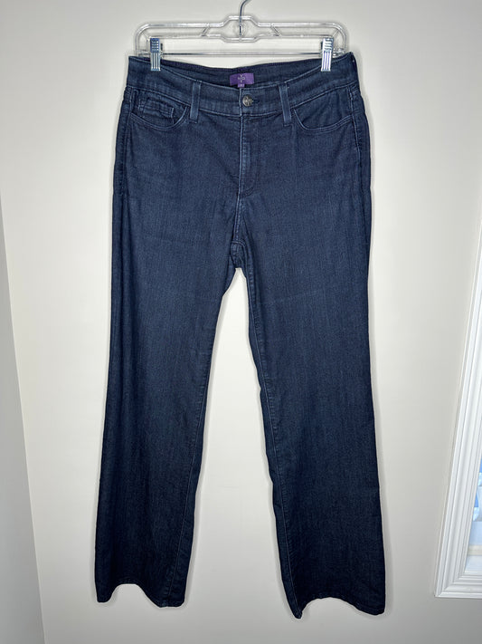 NYDJ Not Your Daughter's Jeans Size 8 Blue Dark Wash Bootcut Jeans
