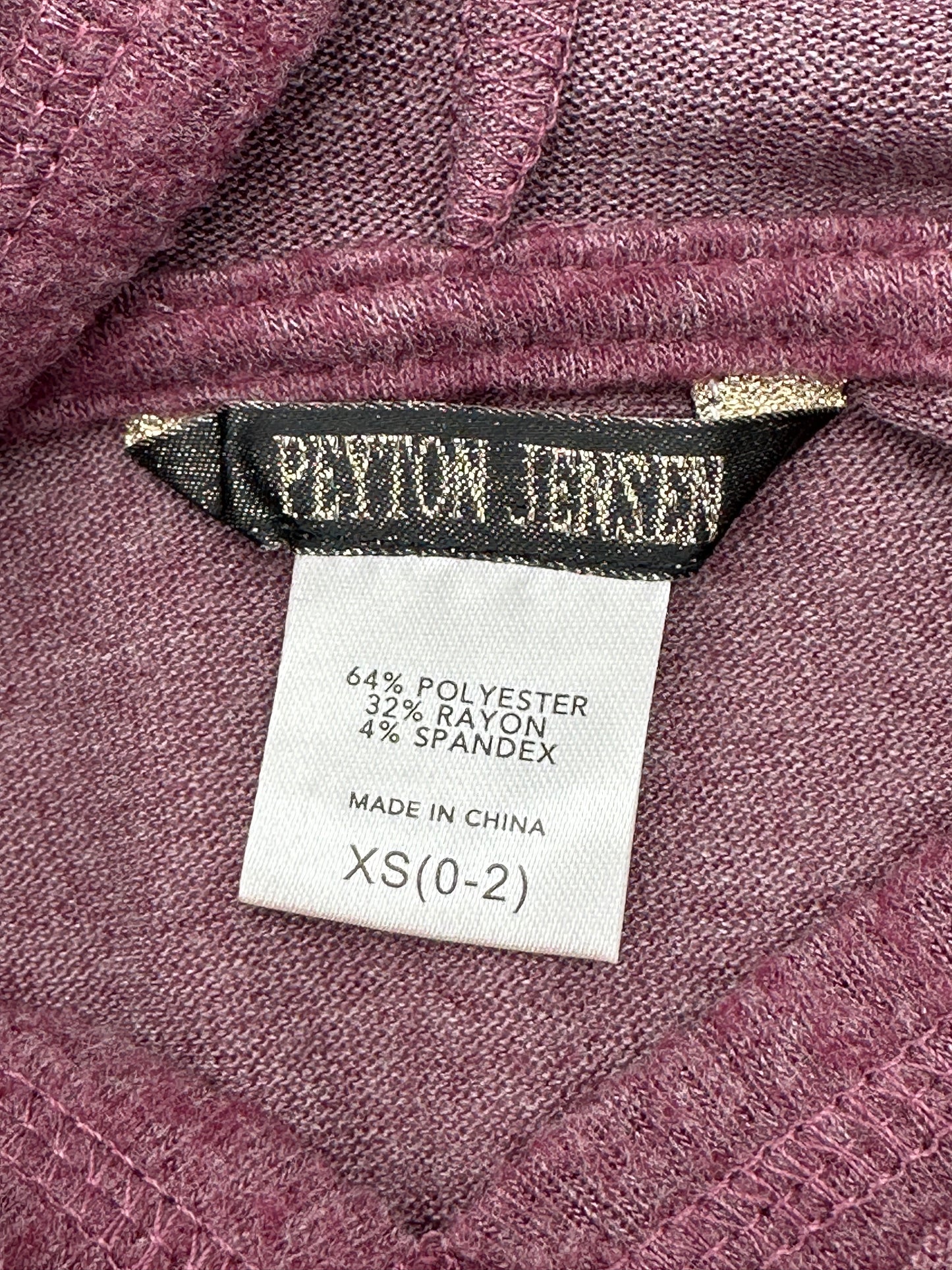 Peyton Jensen Size XS (0-2) Plum Pullover Hoodie (runs large - please see meas.)