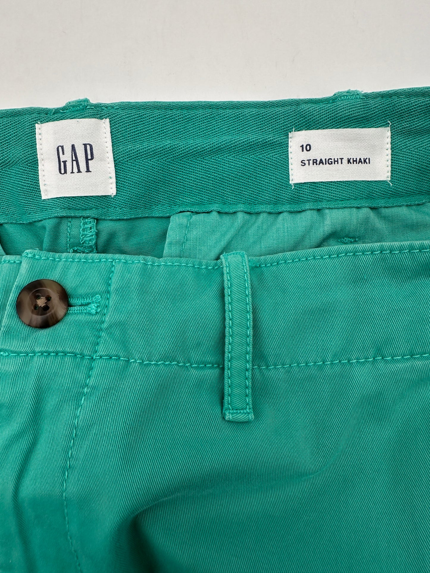 Gap Size 10 Green Straight Khaki Pants