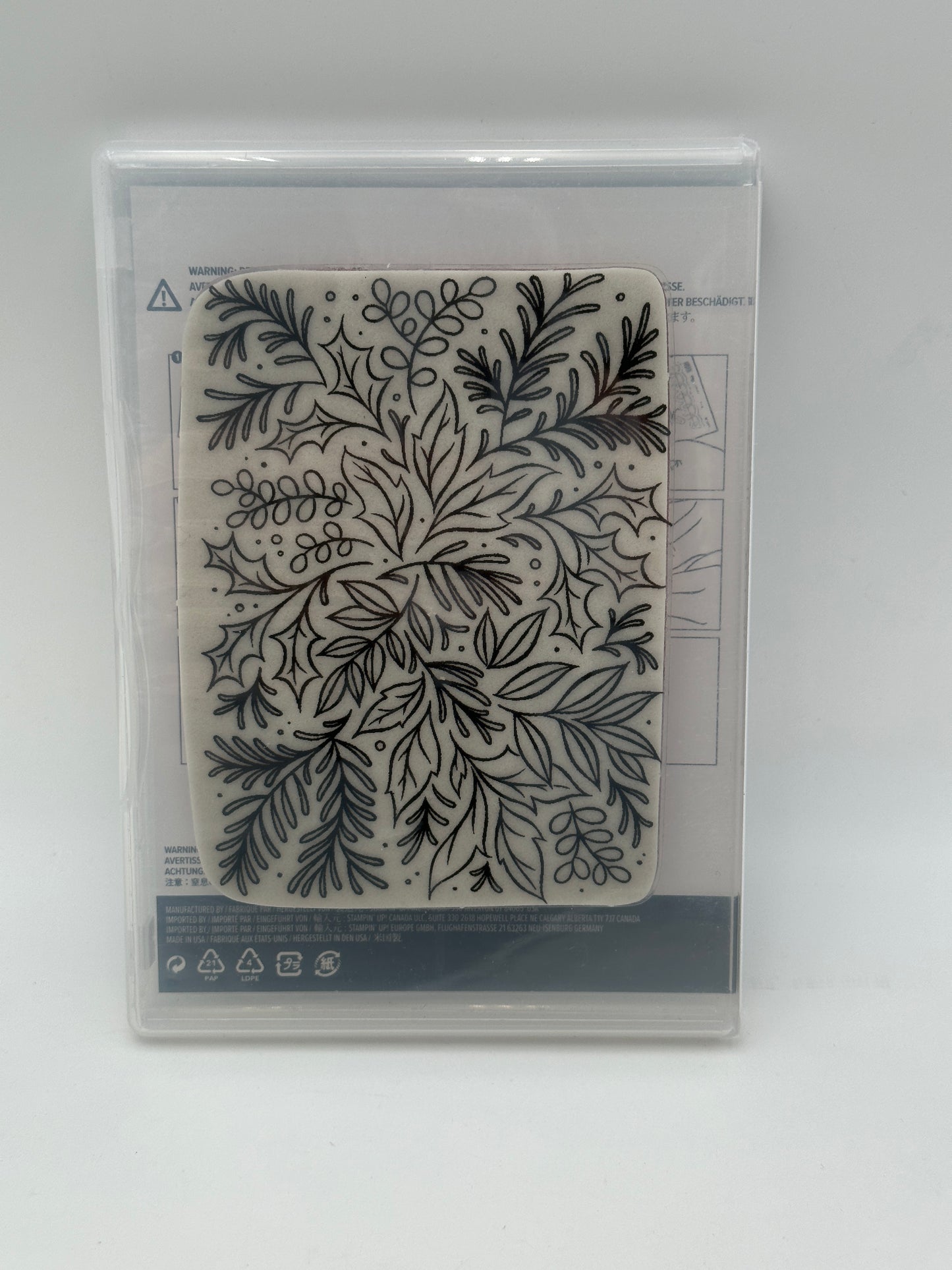 Stampin' Up! Festive Foliage Cling Stamp, retired
