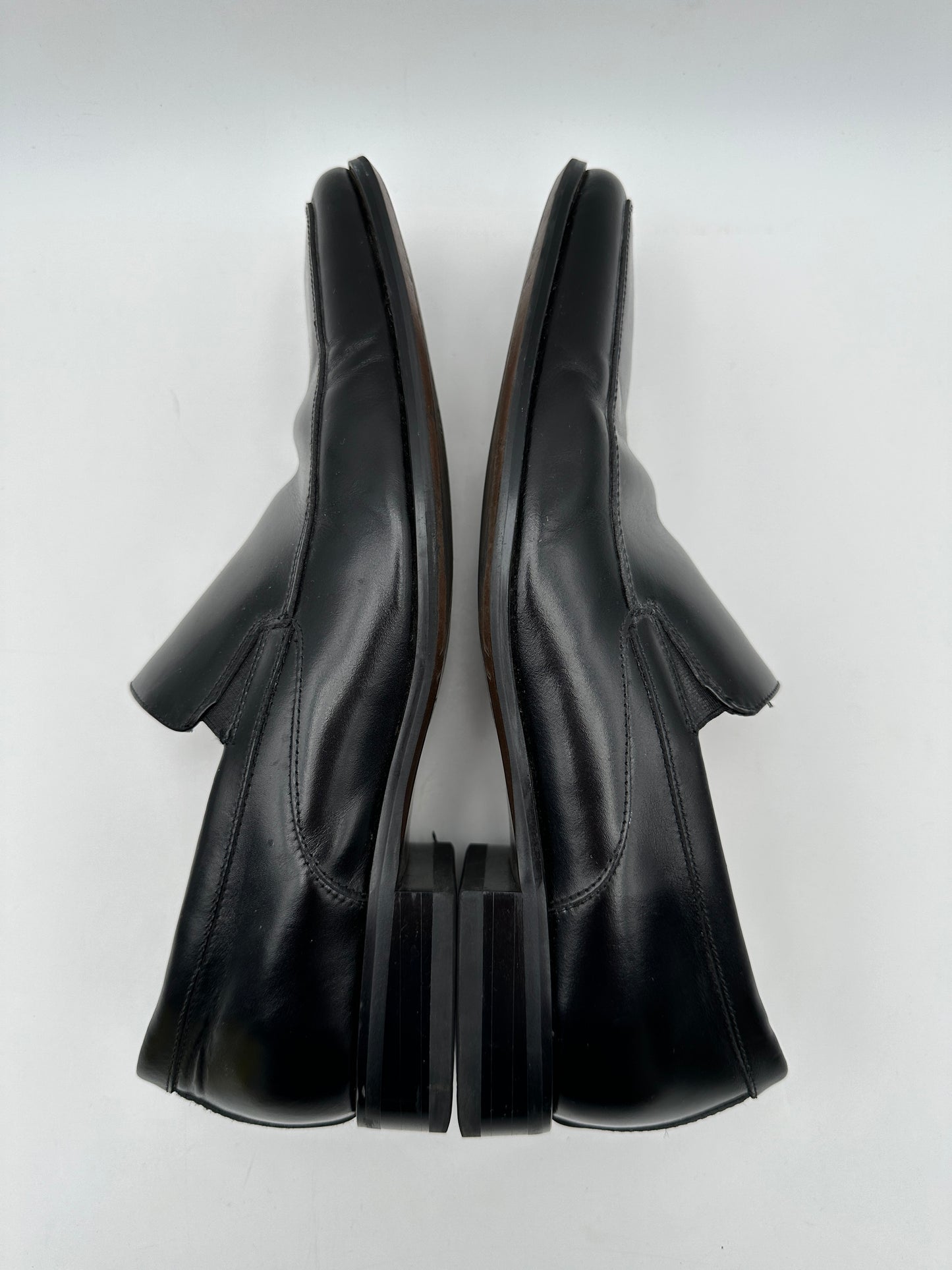 Stacy Adams Men's Size 10 Black Leather Slip-On Dress Shoes