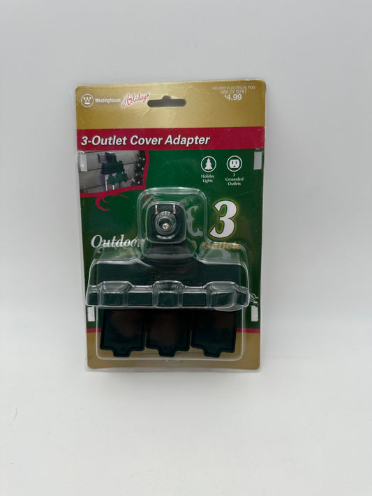 Westinghouse Green 3-Outlet Grounded Adapter with Outlet Covers, new in package