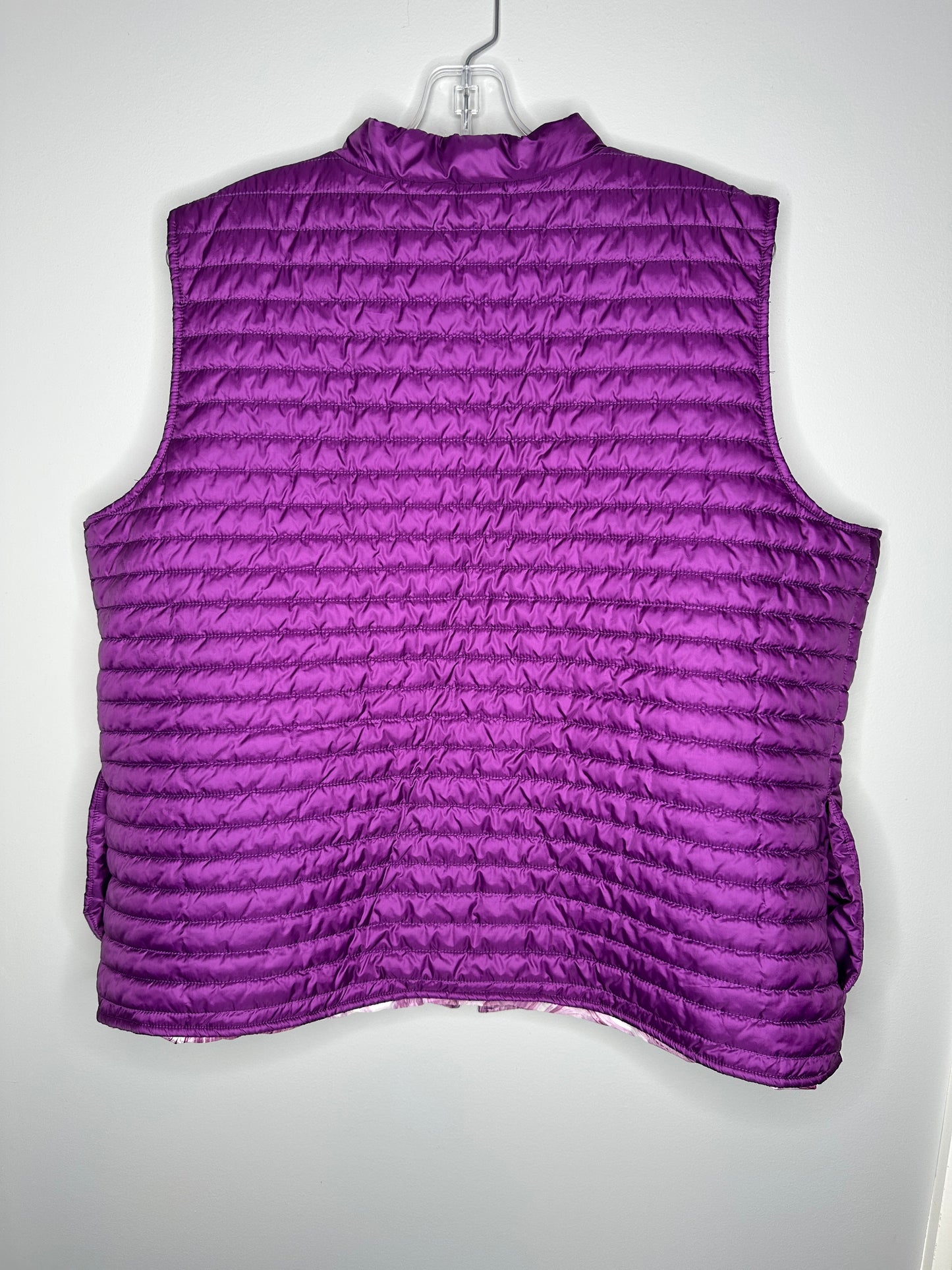 Weekends by Chico's Size 3 (XL) Magenta Quilted Full-Zip Vest