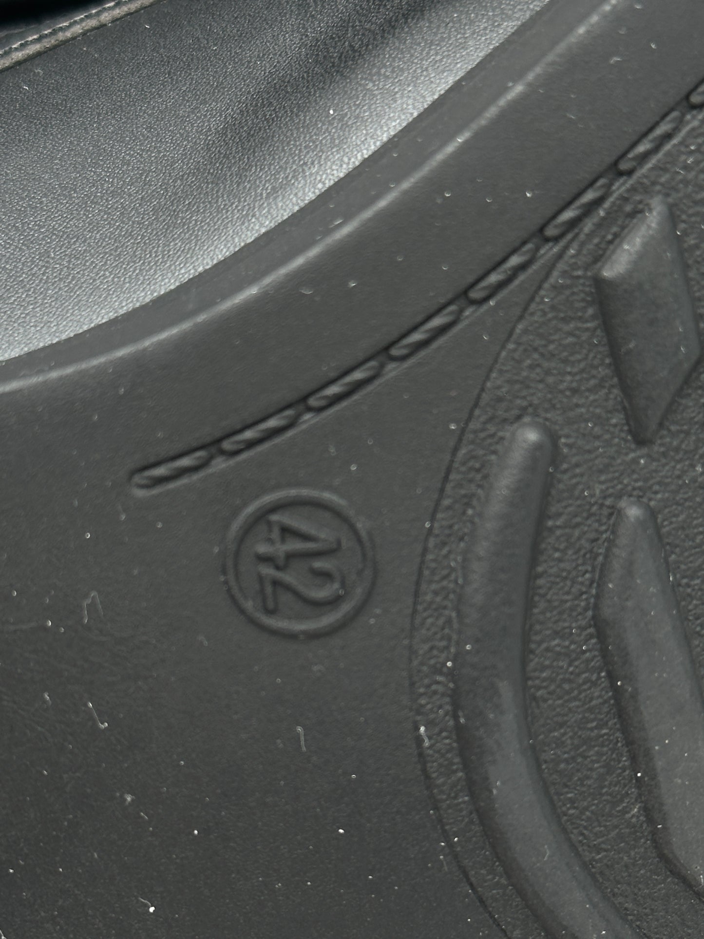 Mr. Hansen Men's Size 42 (US 8.5) Vegan Leather Black Dress Shoes