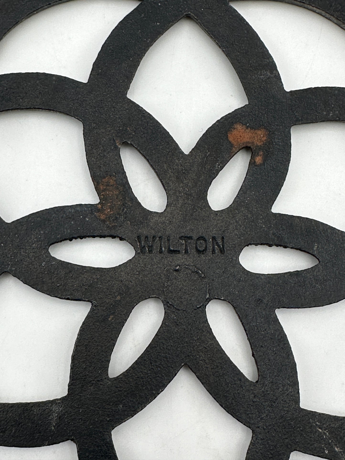 Wilton Black Cast Iron Vintage Trivet