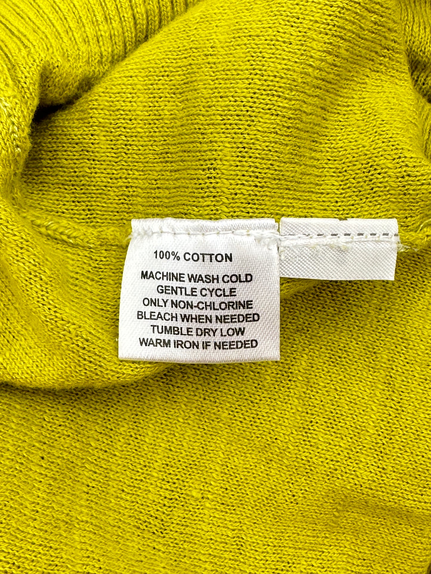 LOFT Size L Yellow Green Short Sleeve Sweater