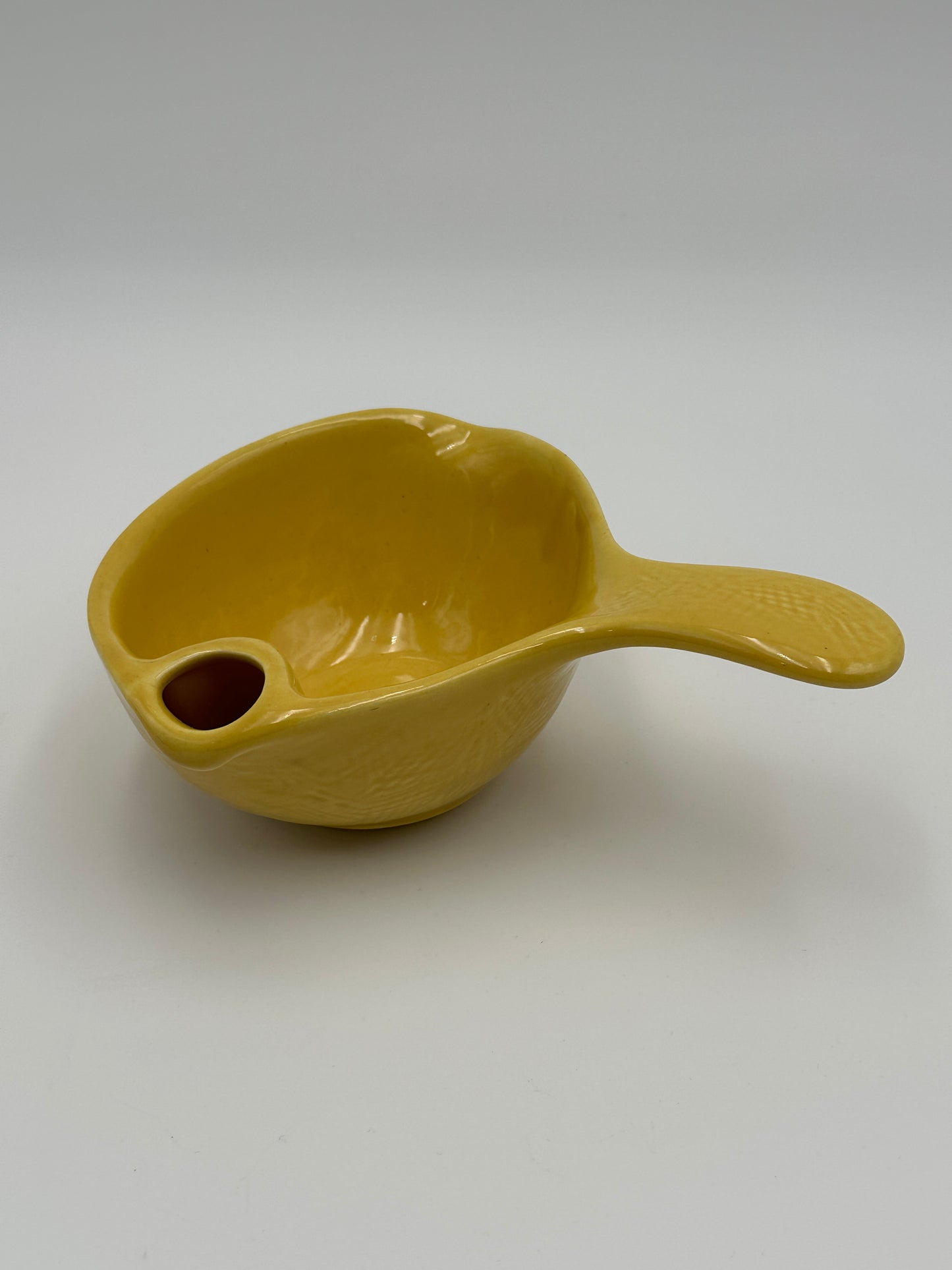 Cardinal China Co Yellow Vintage Ceramic Gravy Boat / Fat Separator