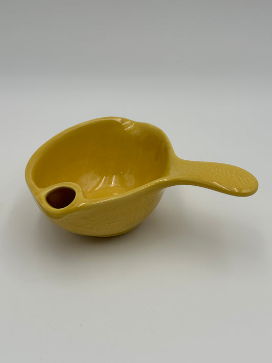 Cardinal China Co Yellow Vintage Ceramic Gravy Boat / Fat Separator
