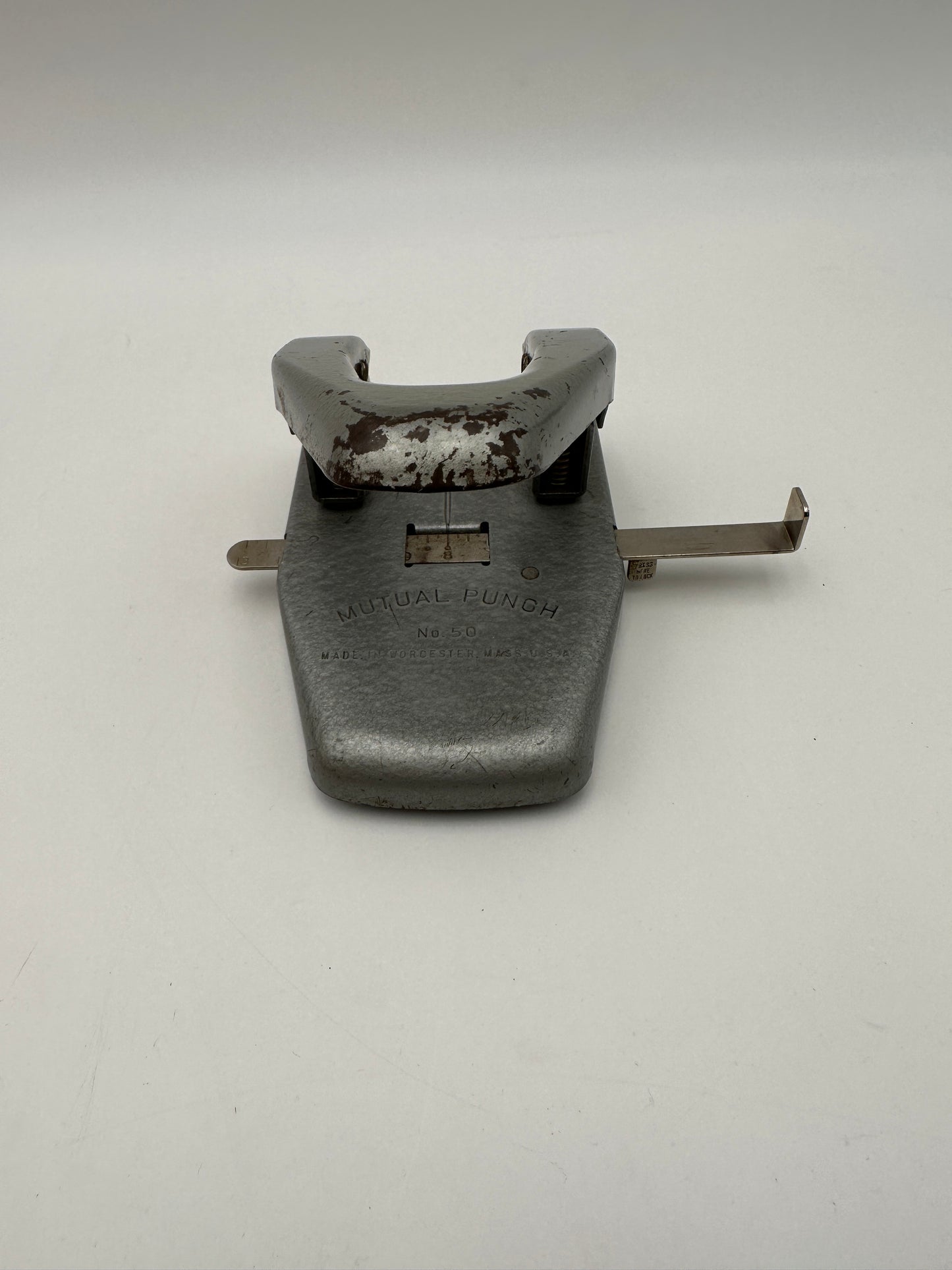 Mutual No. 50 Centering Guide Vintage Two-Hole Punch