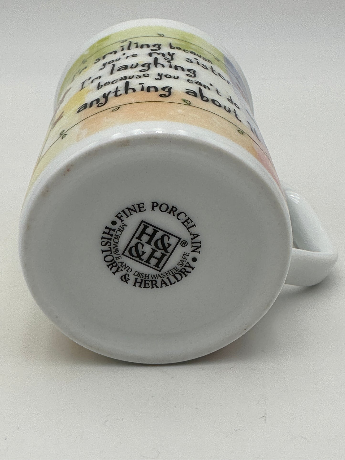 H&H History & Heraldry Humorous Sister Cup Mug, EUC