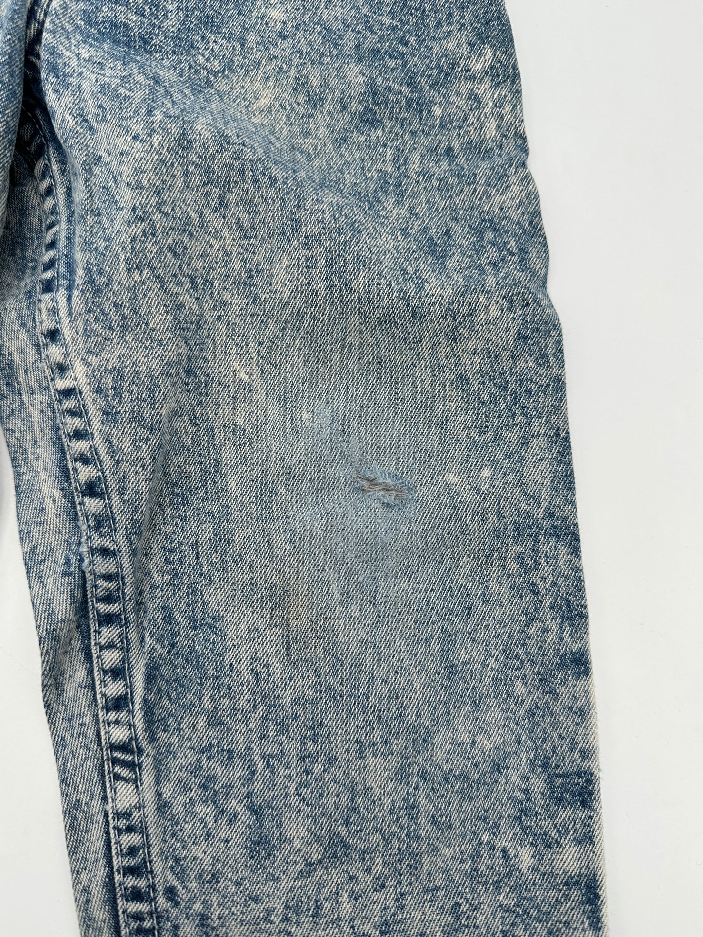 OshKosh Toddler Size 3T Blue Acid Wash Denim Carpenter Pants Jeans, Vintage
