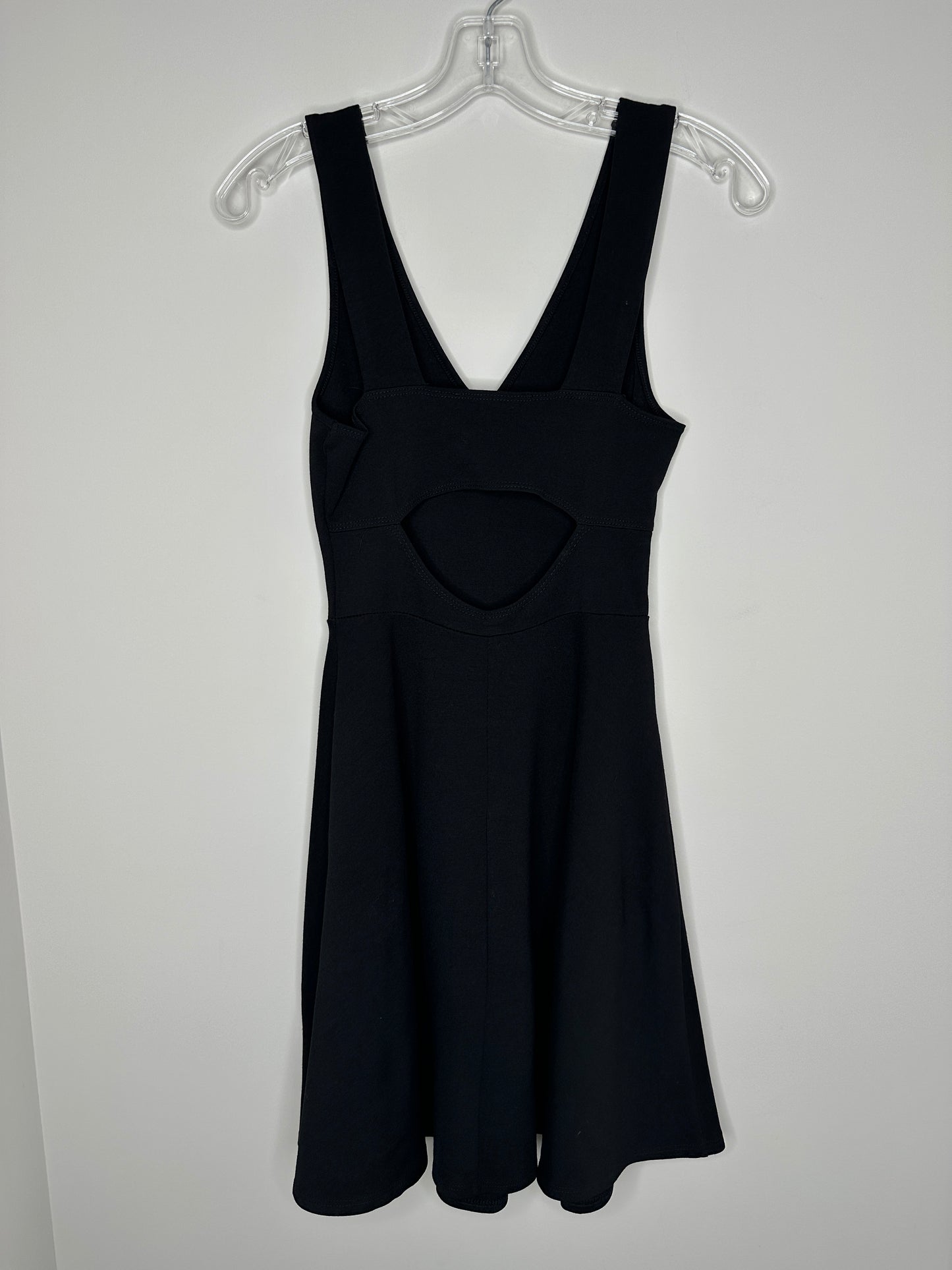 The Vanity Room Size XS Black V-Neck Sleeveless Fit & Flair Dress