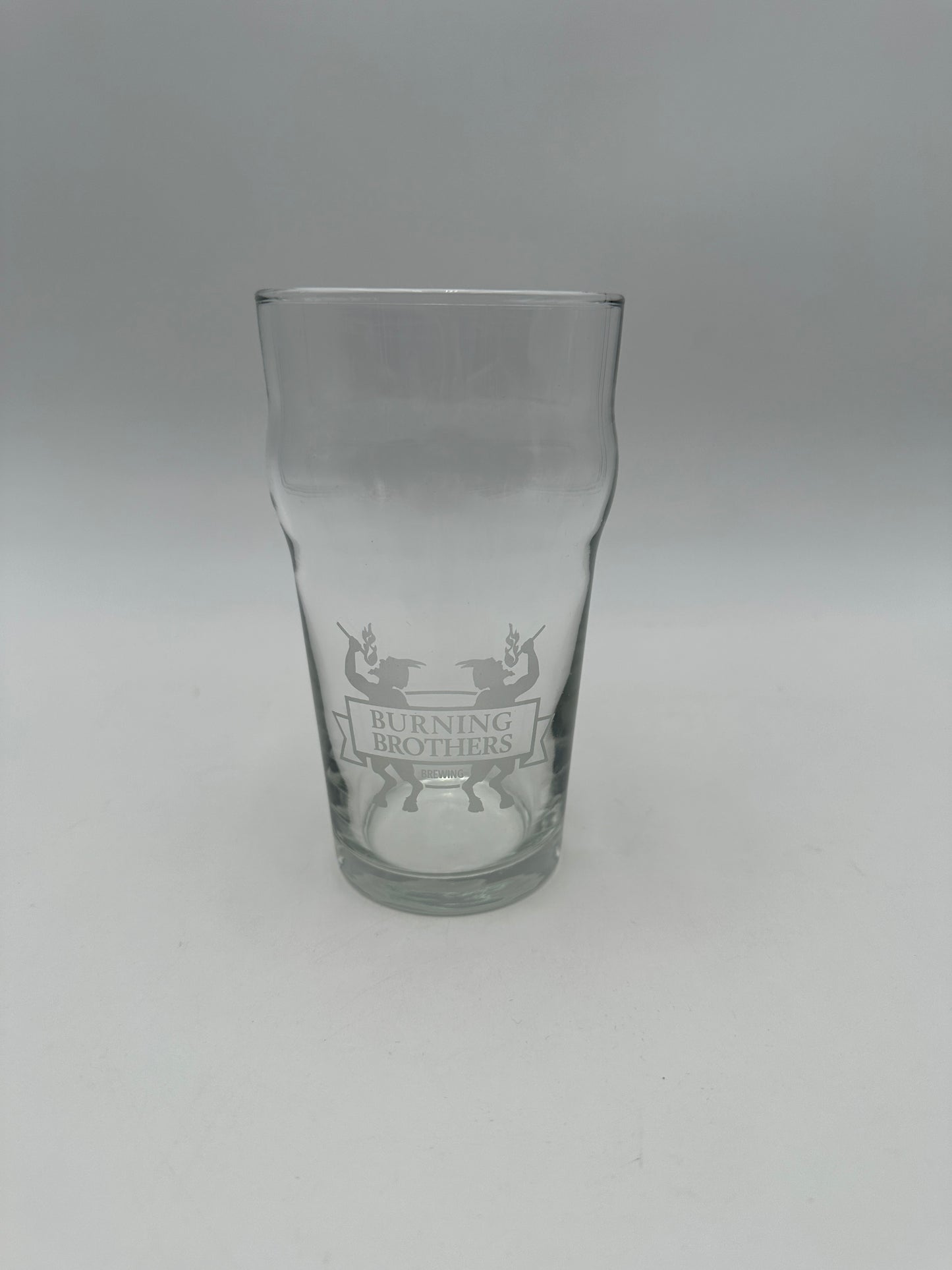 Burning Brothers Brewing Clear Pint Glass