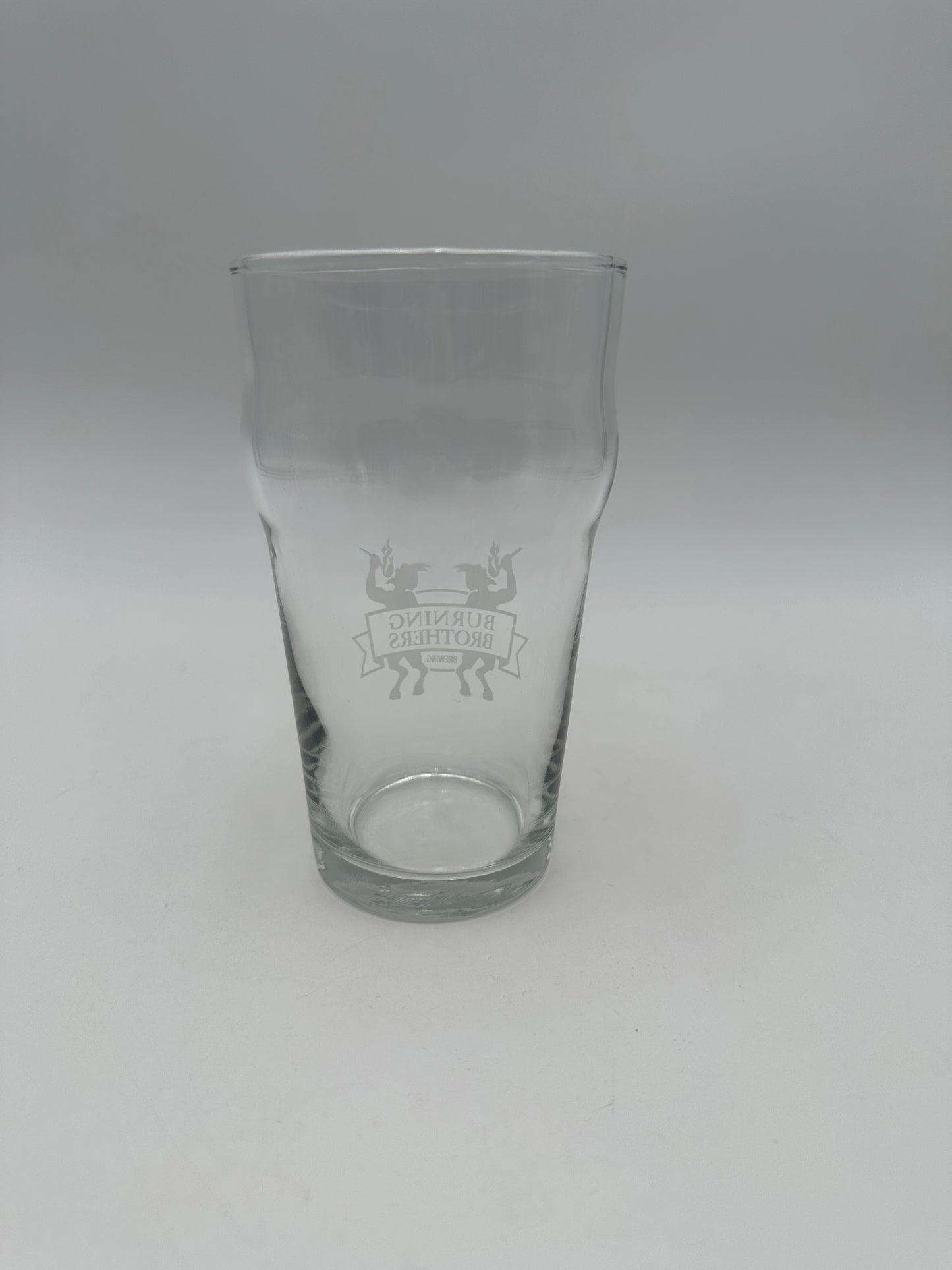 Burning Brothers Brewing Clear Pint Glass