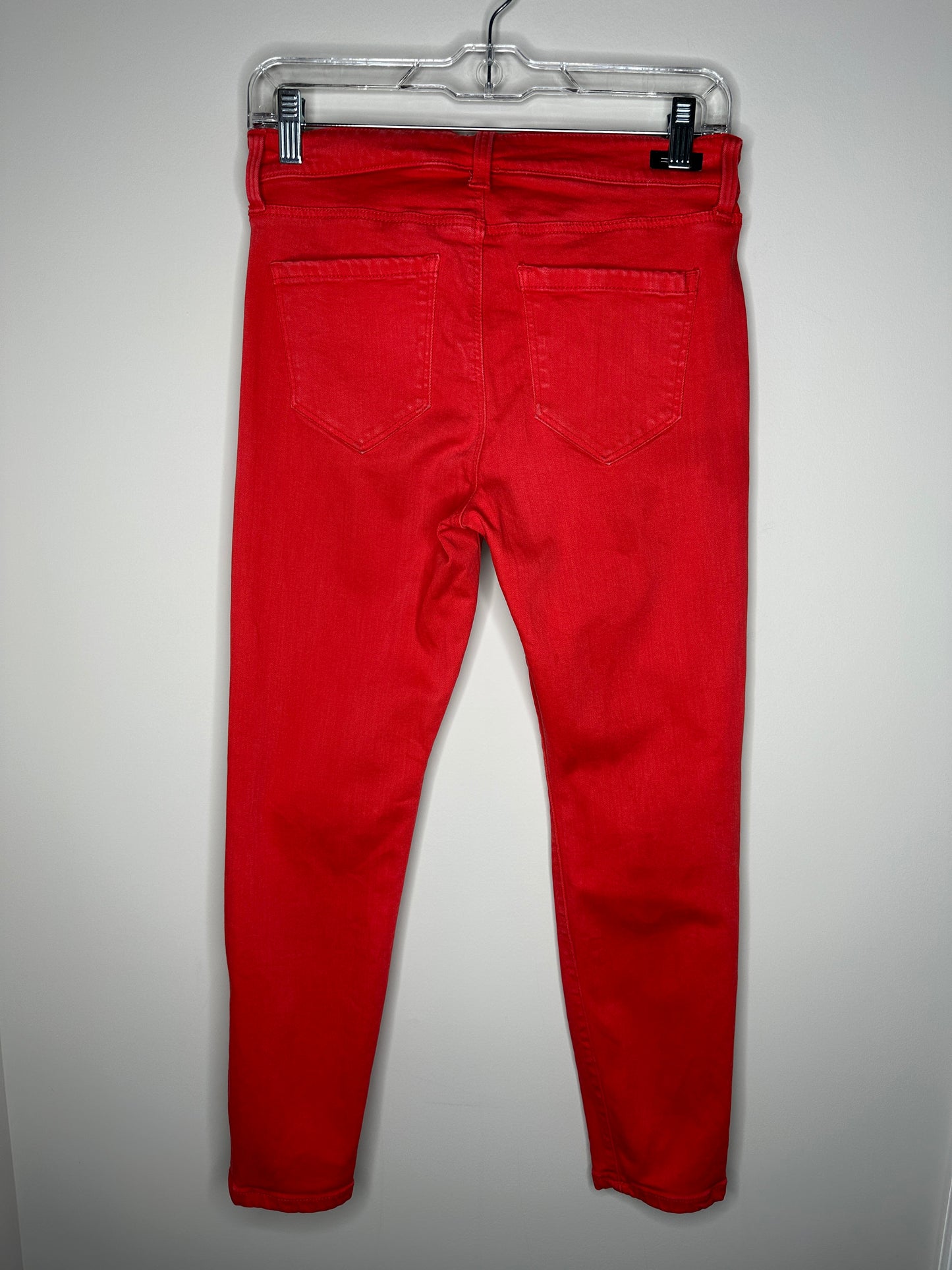 Liverpool Los Angeles Size 4P Red "the Crop" Ankle Pants