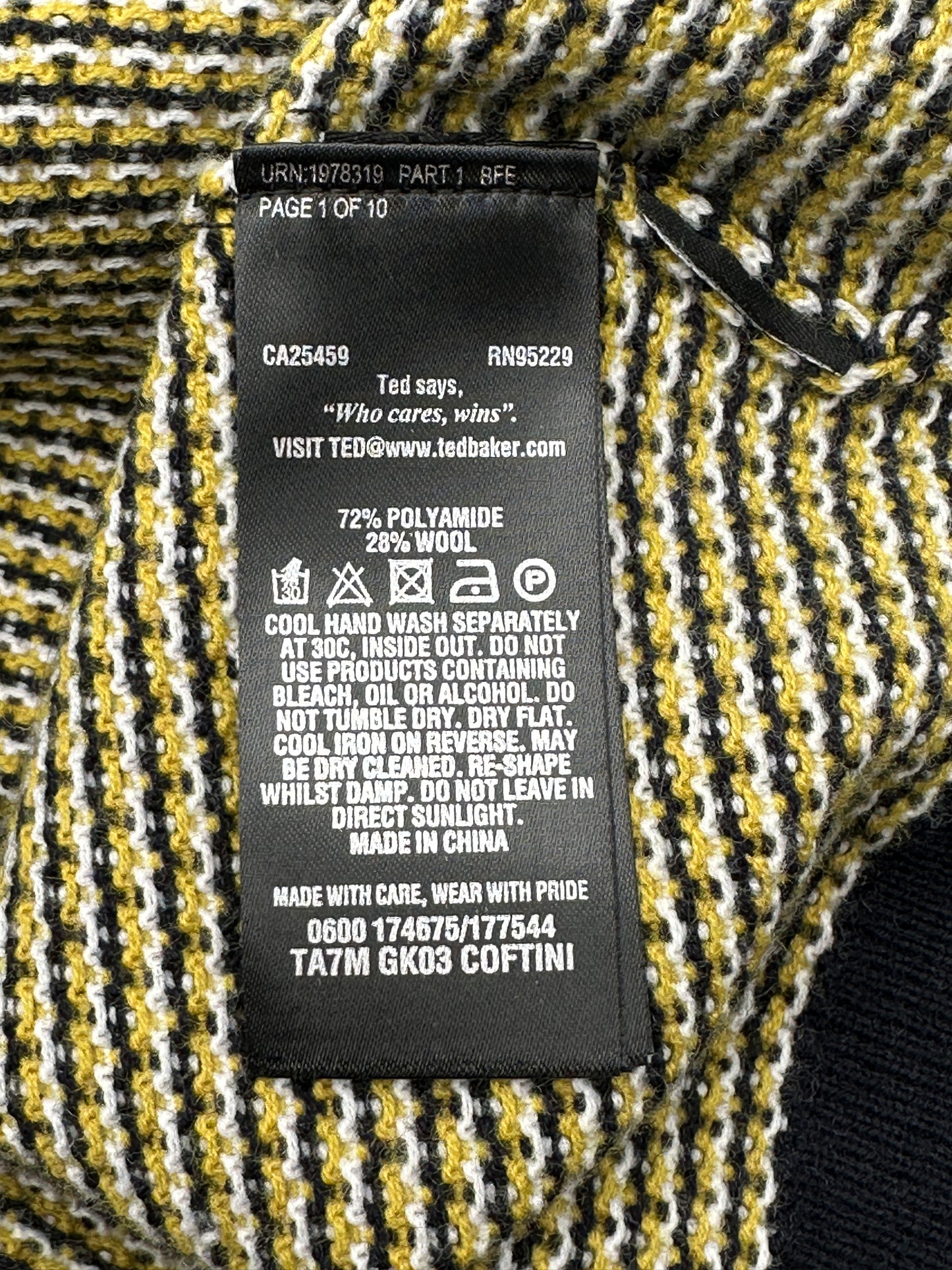 Ted Baker Men’s Size 4/US 40 (M/L) Coftini Triple Stitch Pullover Sweater