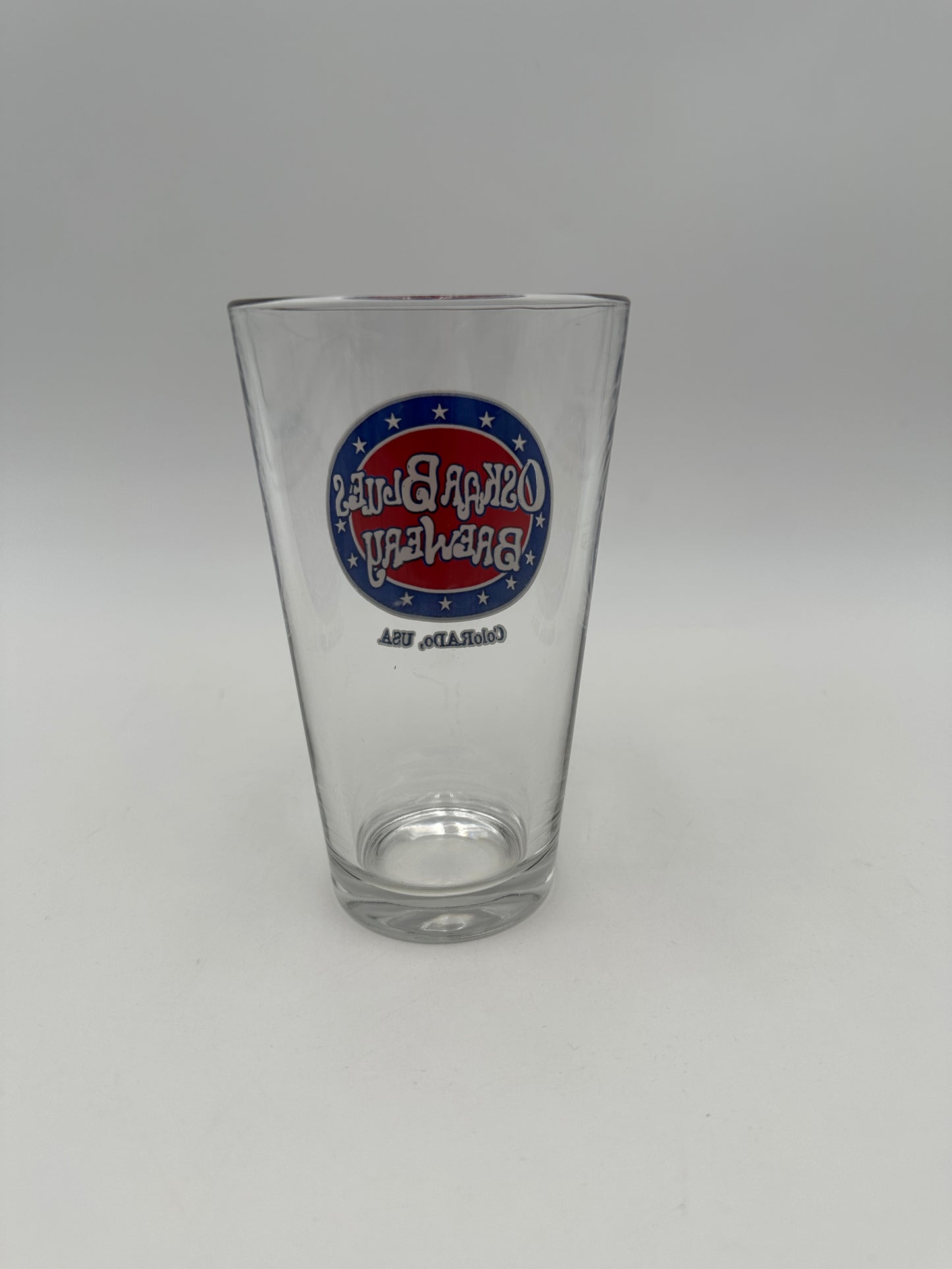 Oskar Blues Brewery Clear Pint Glass