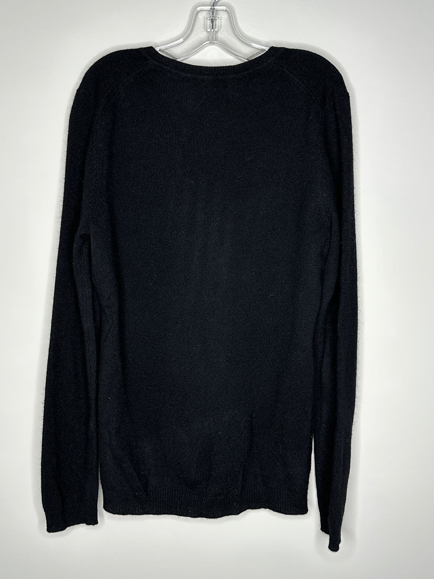 Charter Club Size S Black V-Neck Pullover Cashmere Sweater