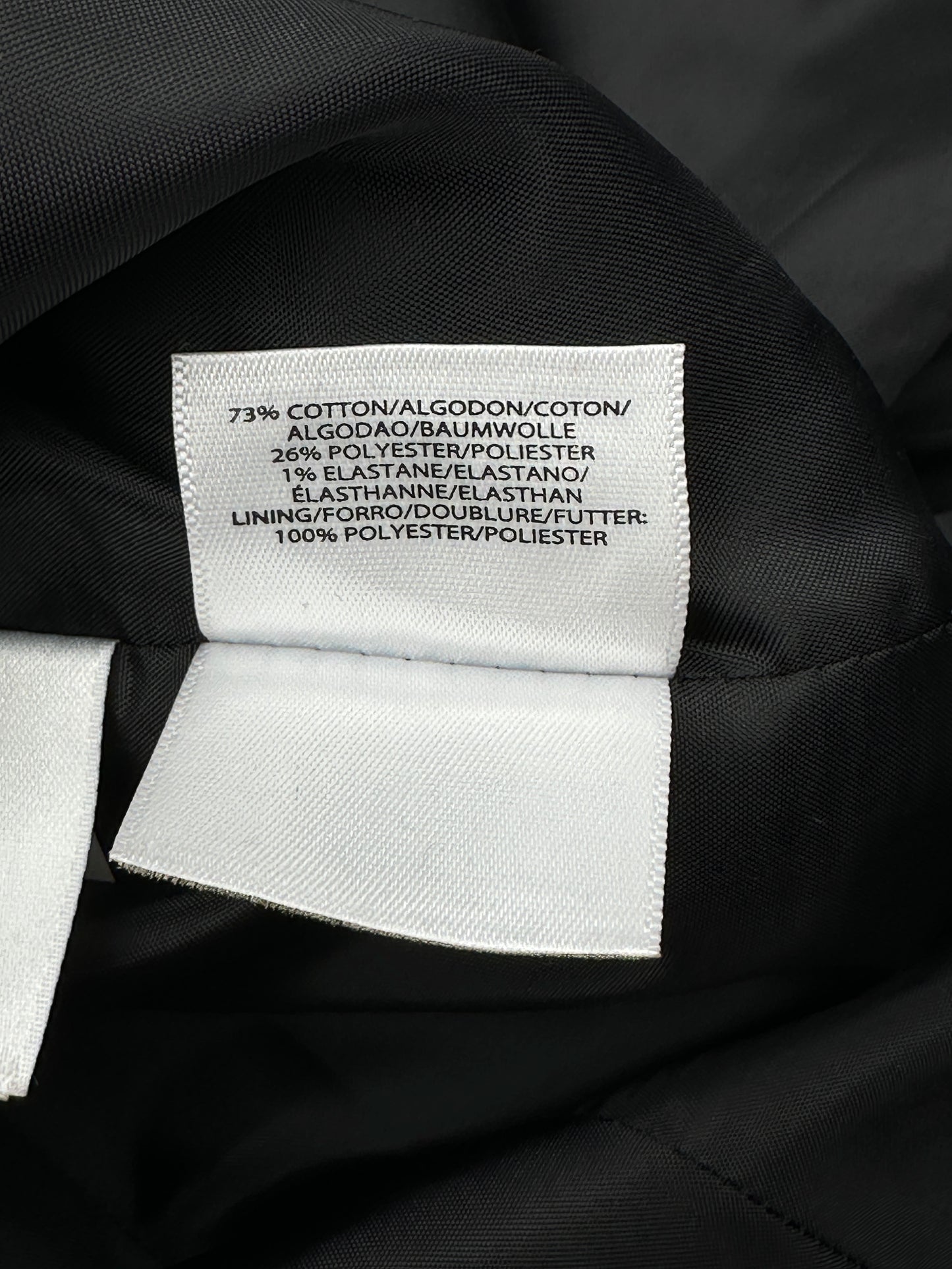 Nine West Size 10 Black Denim Blazer Jacket
