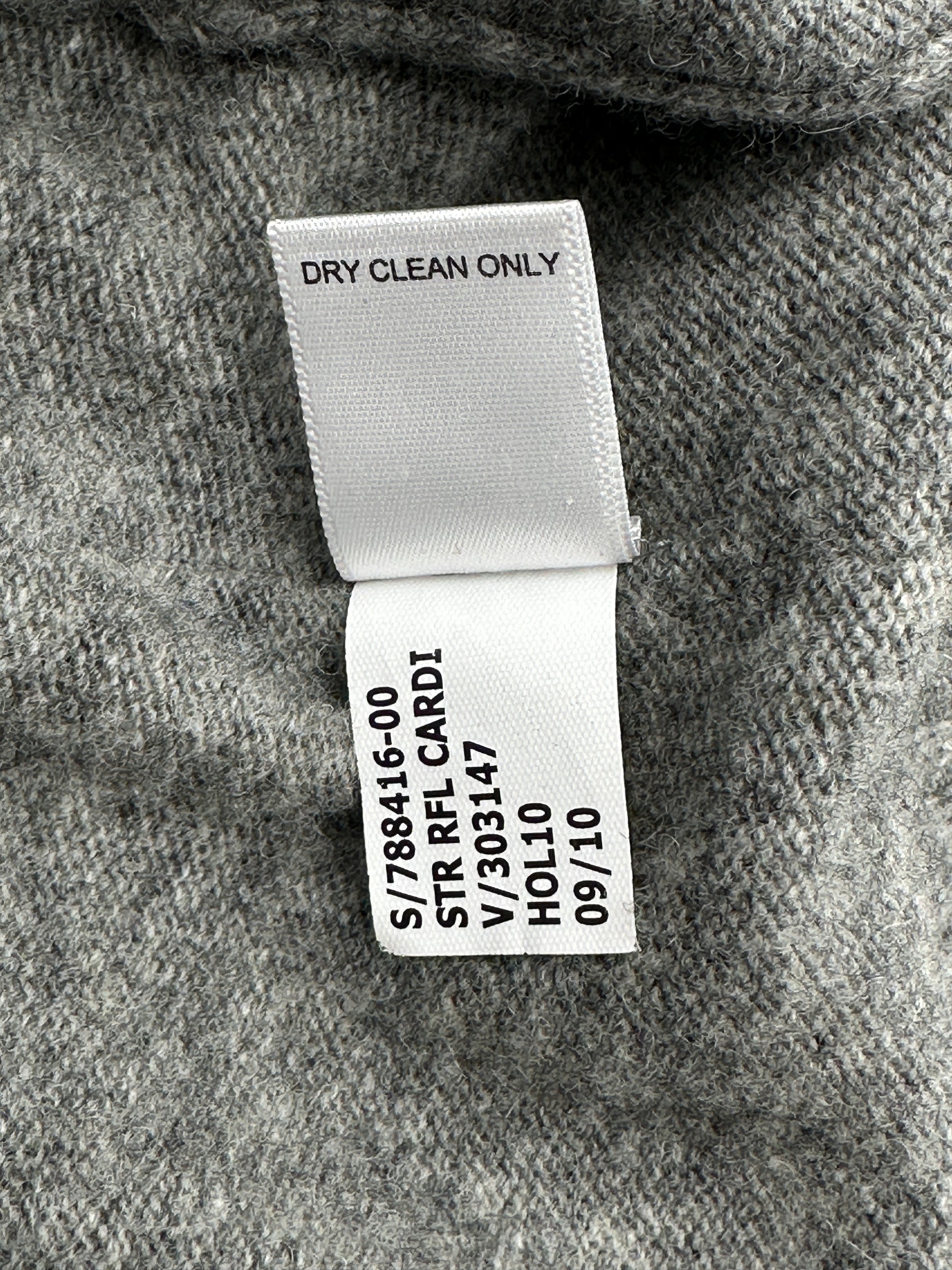 Banana Republic Size S Gray 100% Cashmere Split Bell Sleeve Cardigan Sweater